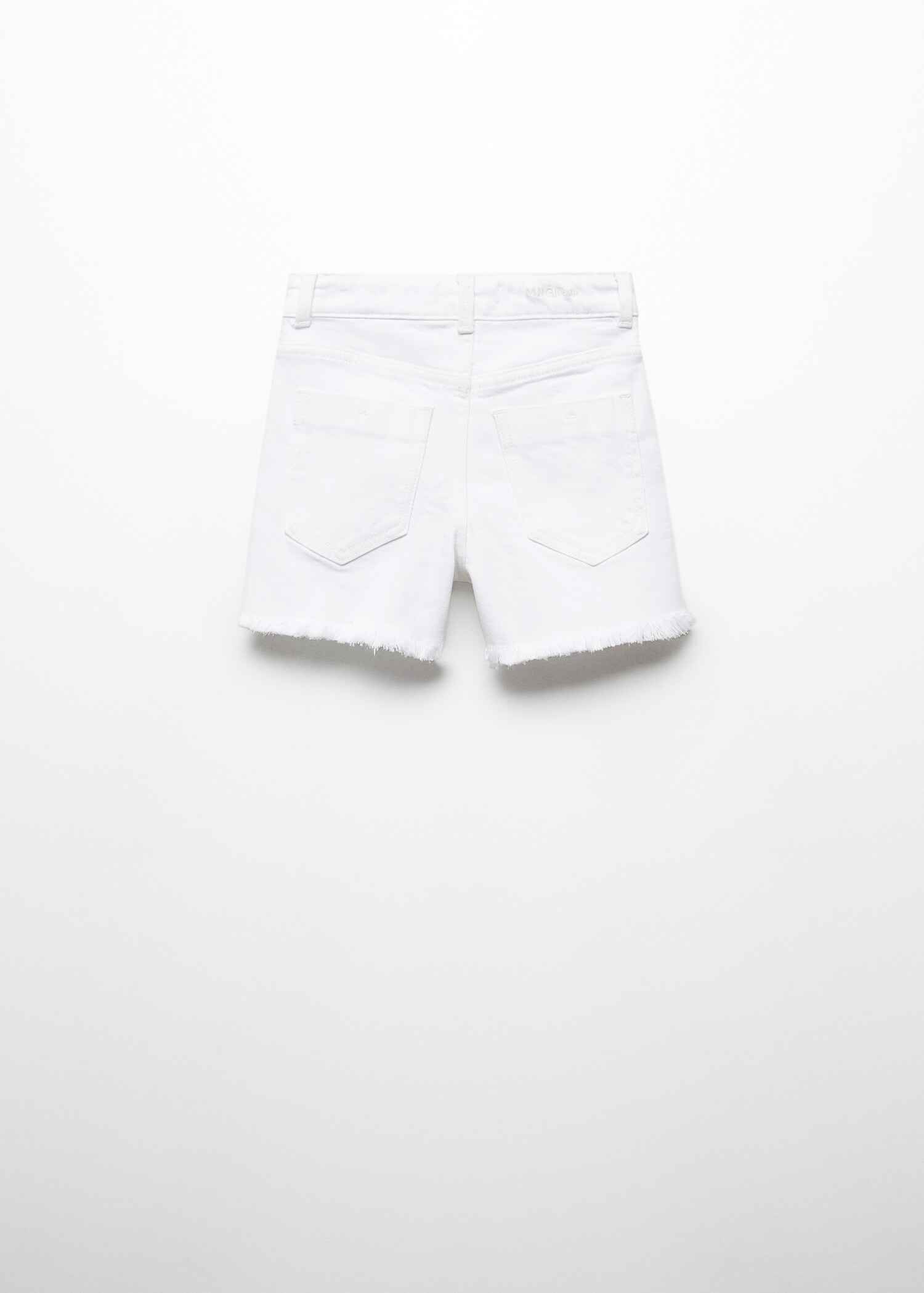 Denim shorts with buttons - Reverse of the article