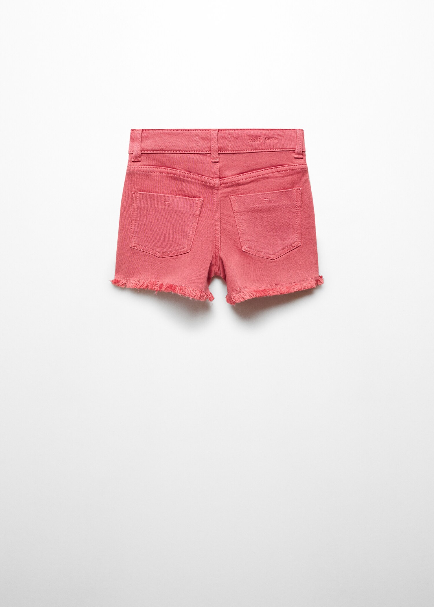 Denim shorts with buttons - Reverse of the article