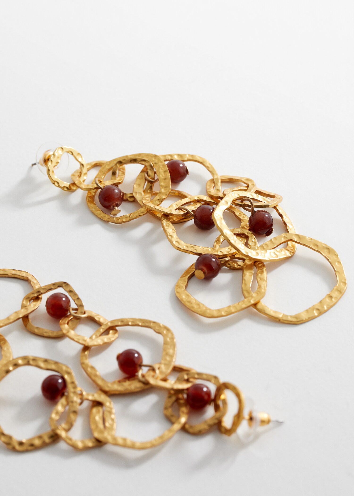 Boucles d'oreilles pendentifs combinés - Plan moyen