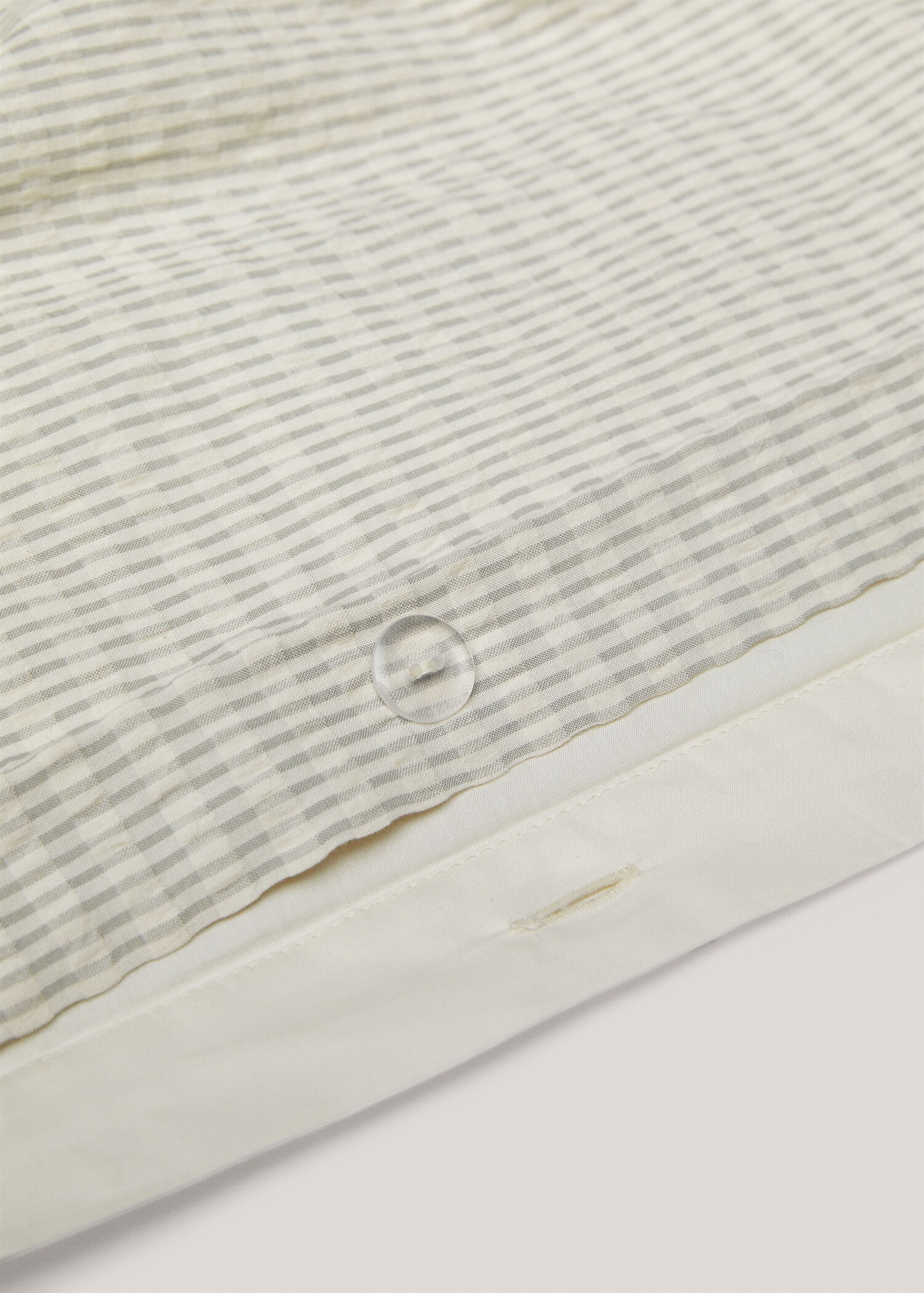 Capa de edredão de anarruga com risca tecida (cama 180 cm) - Pormenor do artigo 1