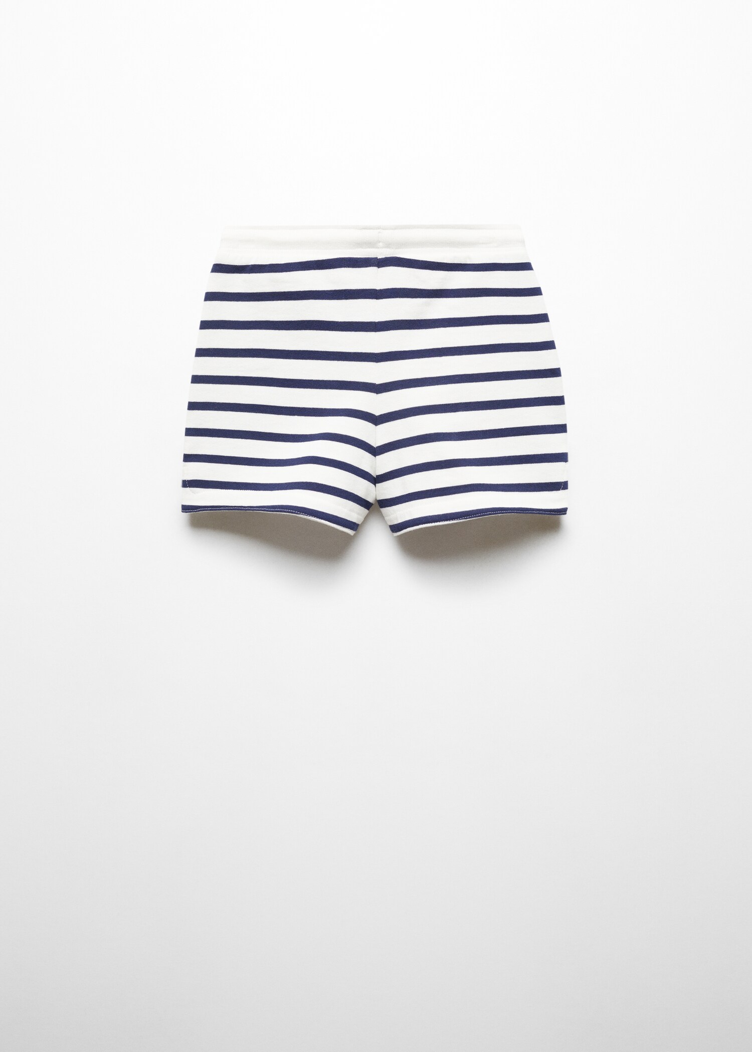 Gestreifte Baumwollshorts - Rückseite des Artikels