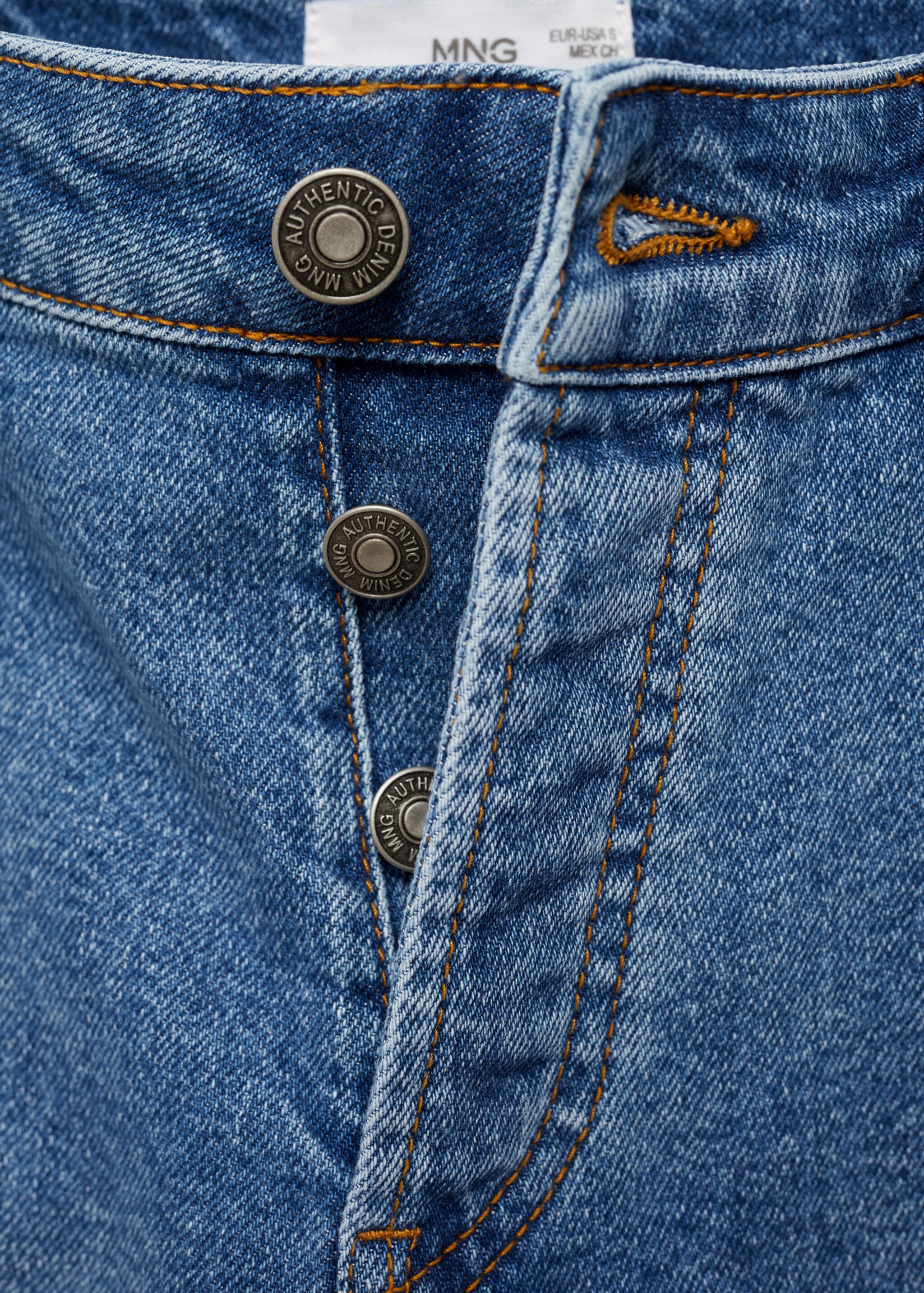 Bermuda jeans cotone - Dettaglio dell'articolo 8, Blu medio. Ref: 67016045-00.