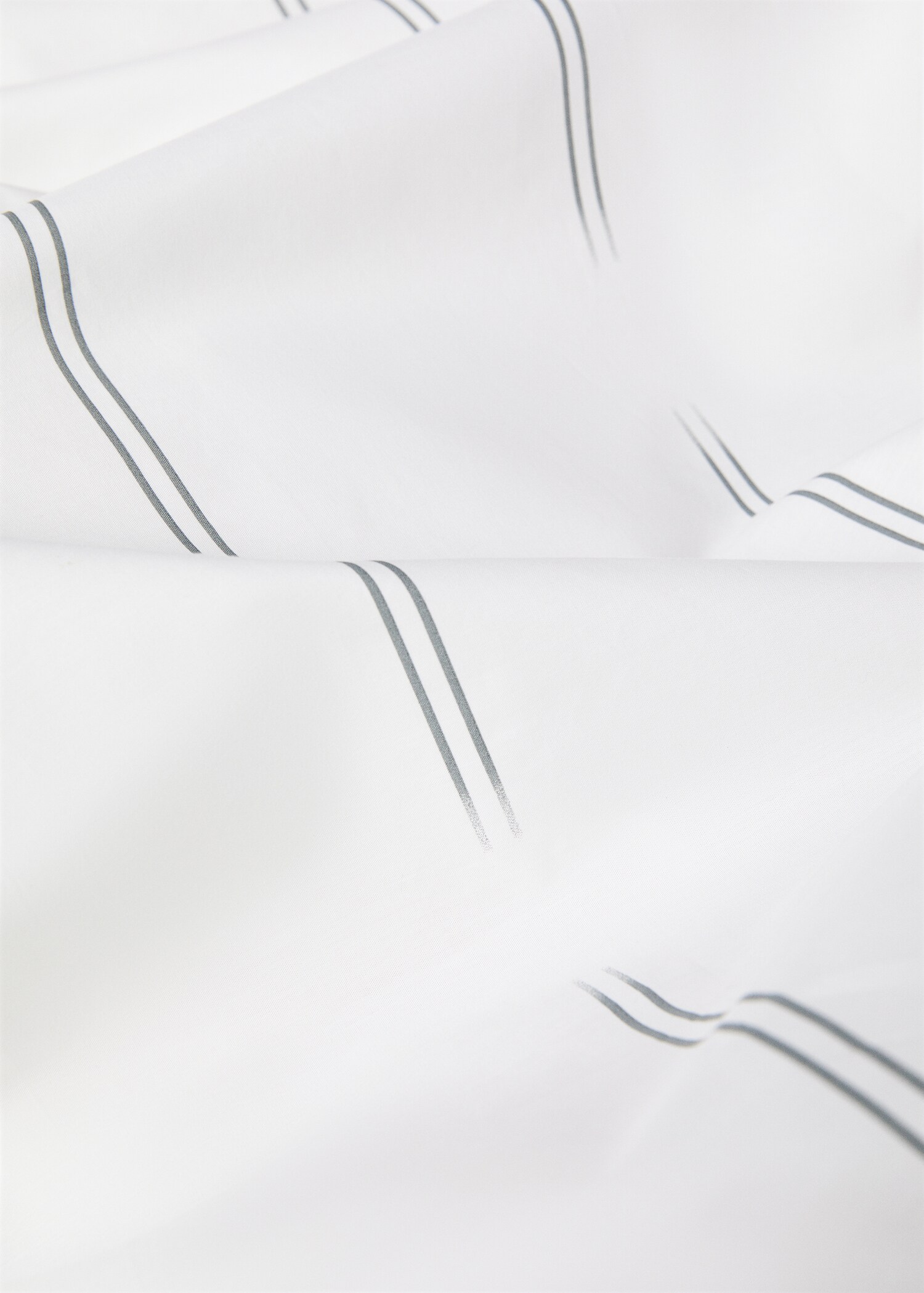 Capa de edredão de algodão às riscas (cama 150/160 cm) - Pormenor do artigo 1