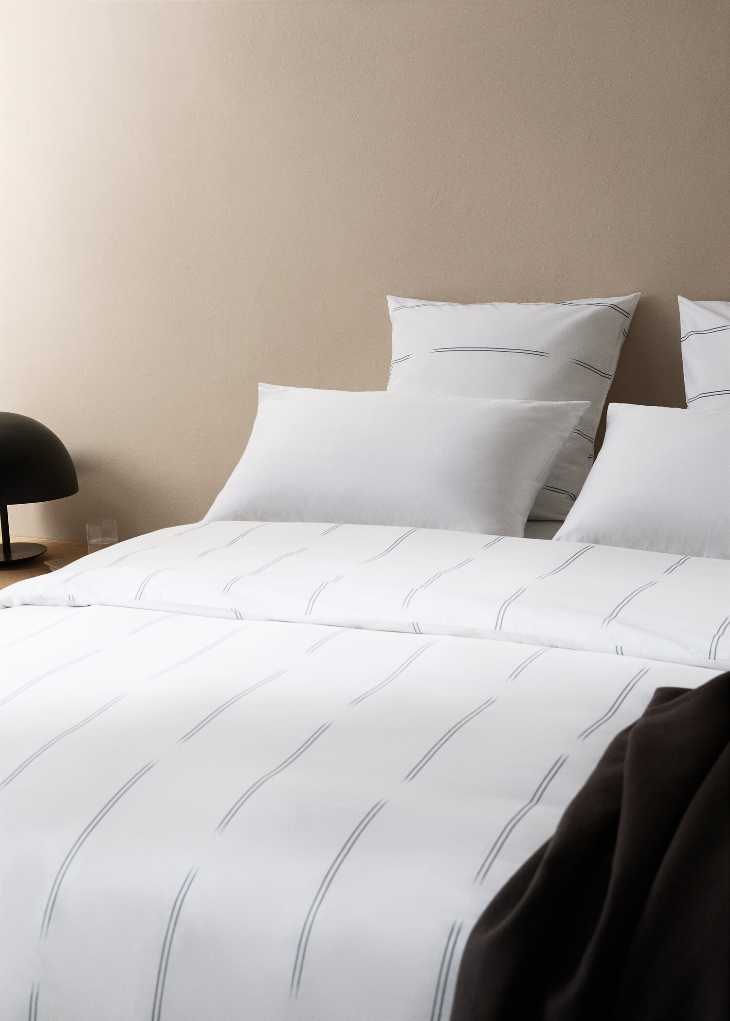 Capa de edredão de algodão às riscas (cama 150/160 cm) - Pormenor do artigo 7