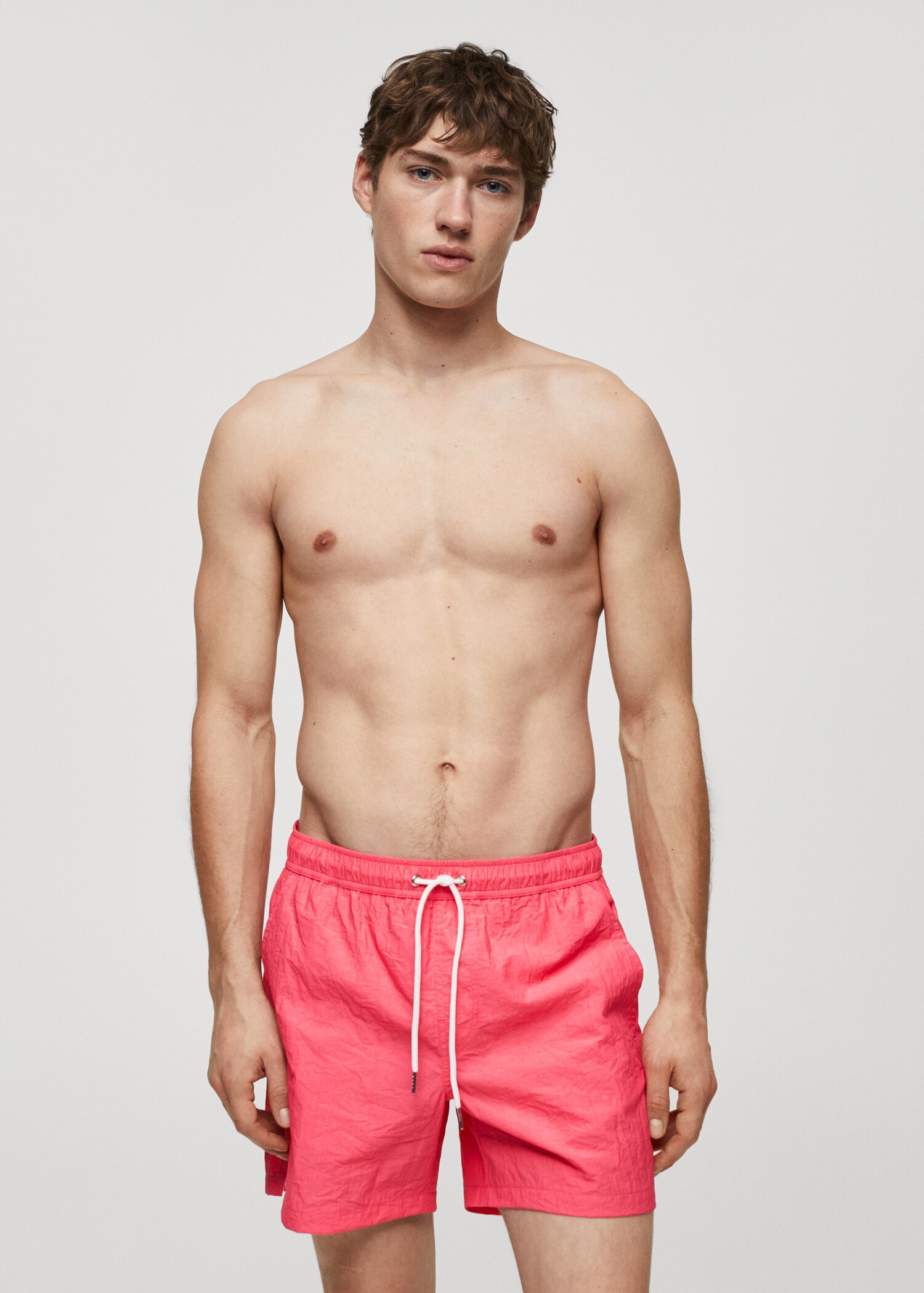 Maillot de bain texturé cordon - Plan moyen