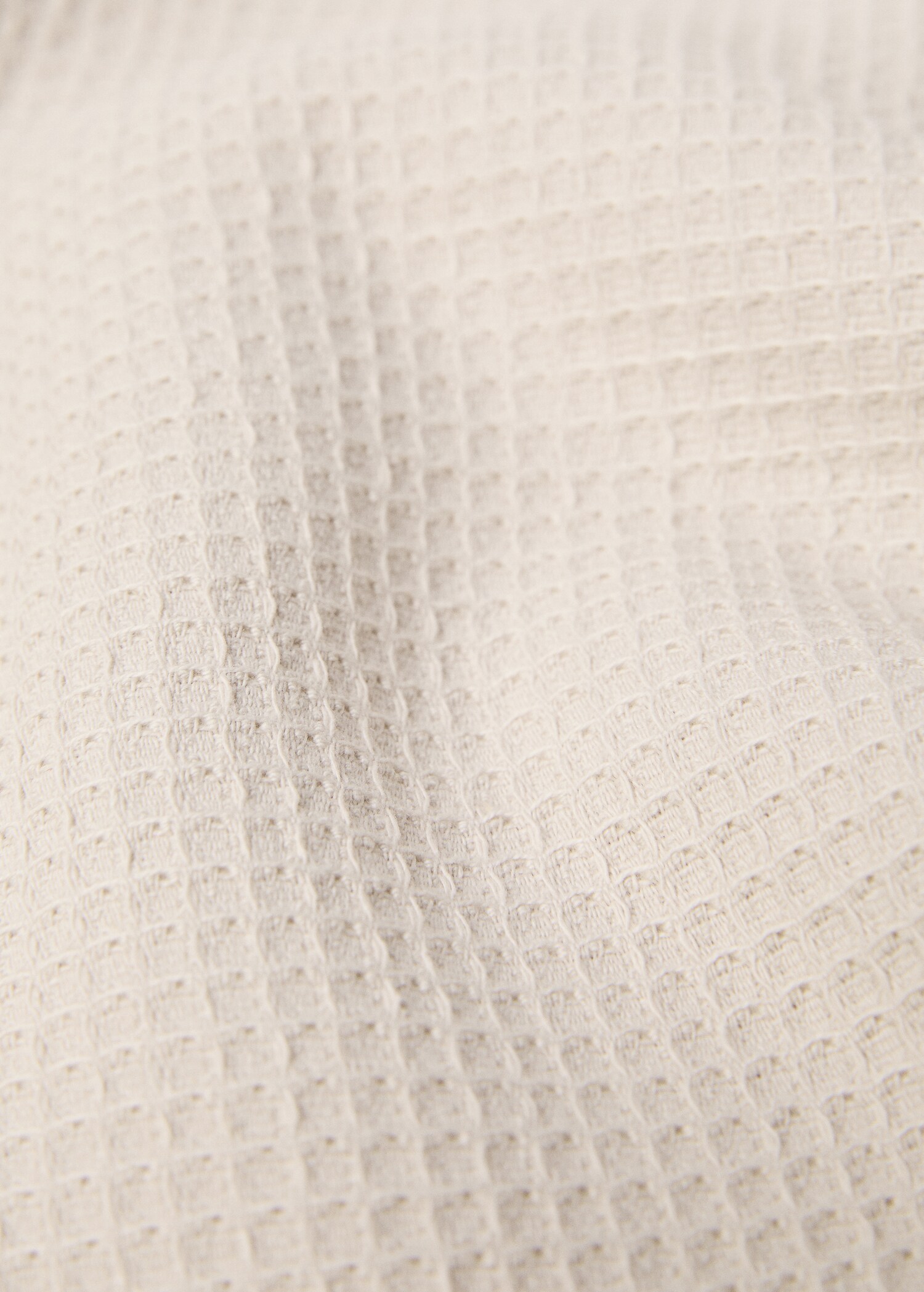 Asciugamano bagno cotone waffle frange 90x150 cm - Dettaglio dell'articolo 2