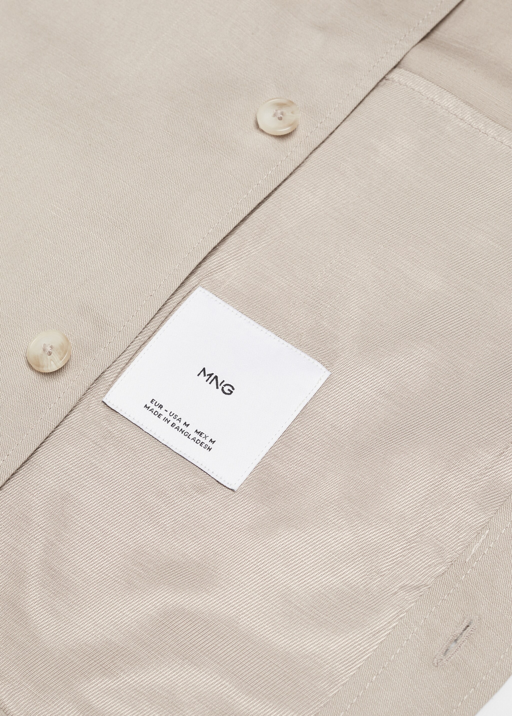 Linen overshirt with pockets - Details of the article 8