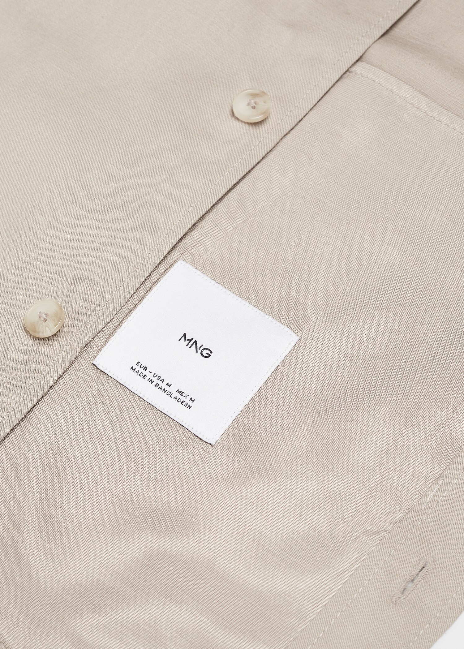 Linen overshirt with pockets - Details of the article 8