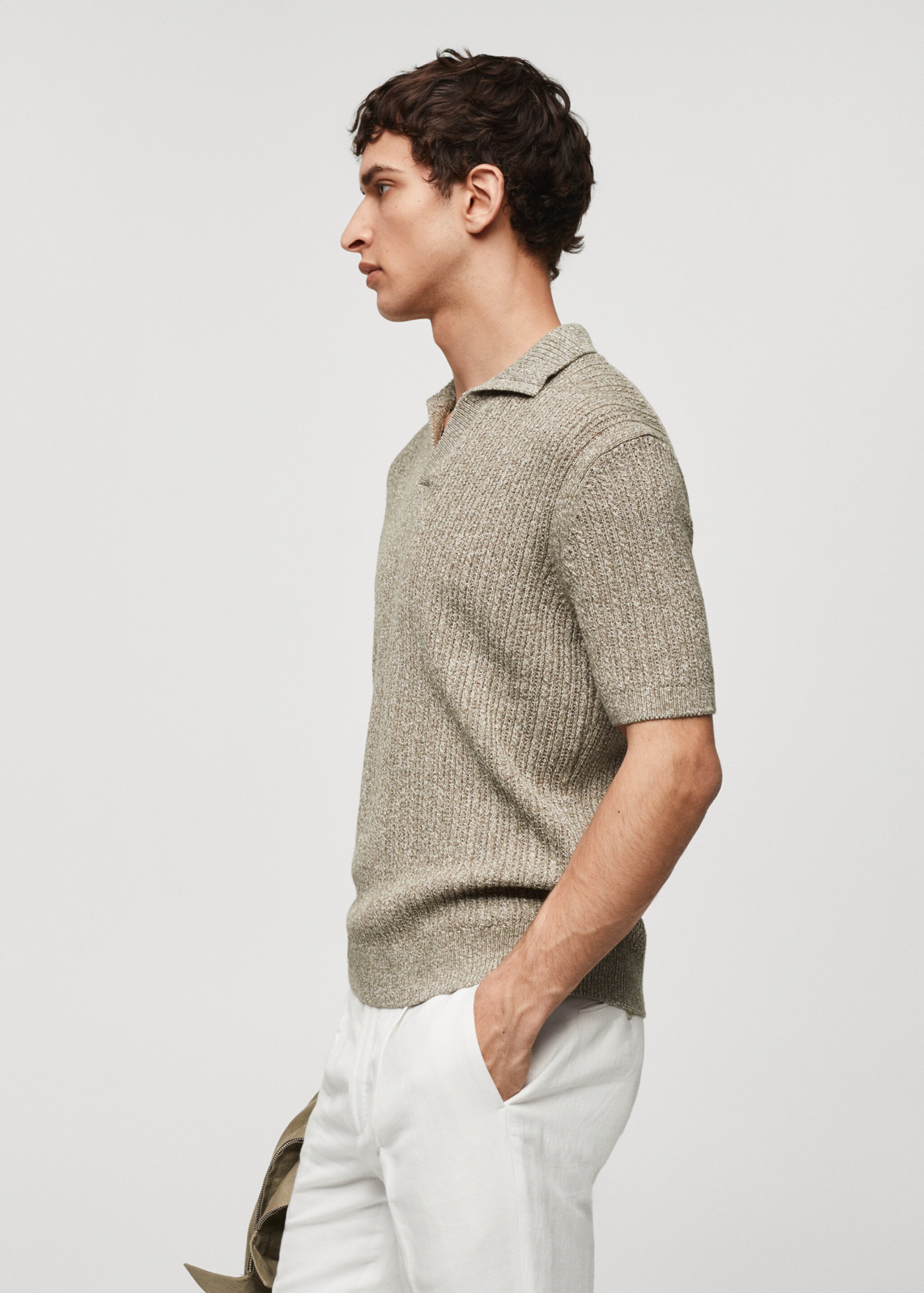 Polo maille coton chiné - Détail de l'article 2