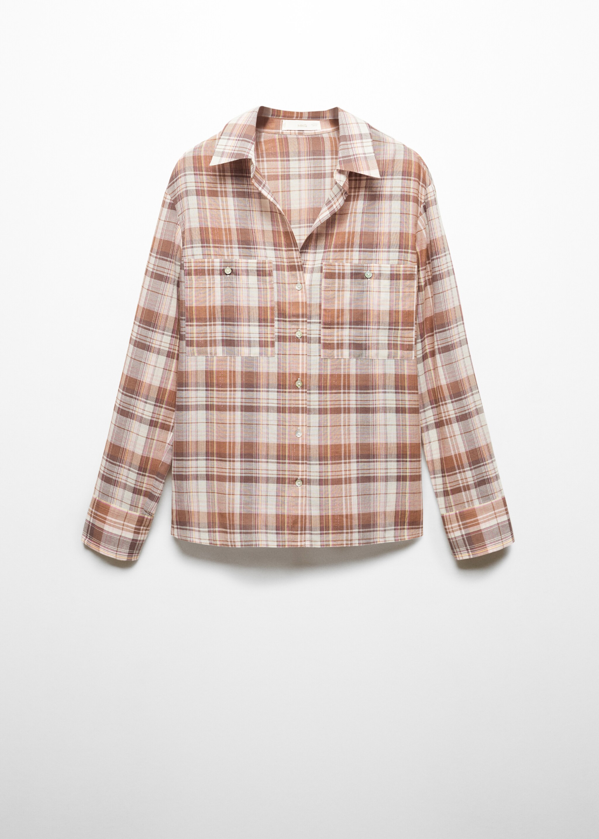 Chest-pocket check shirt - Article without model