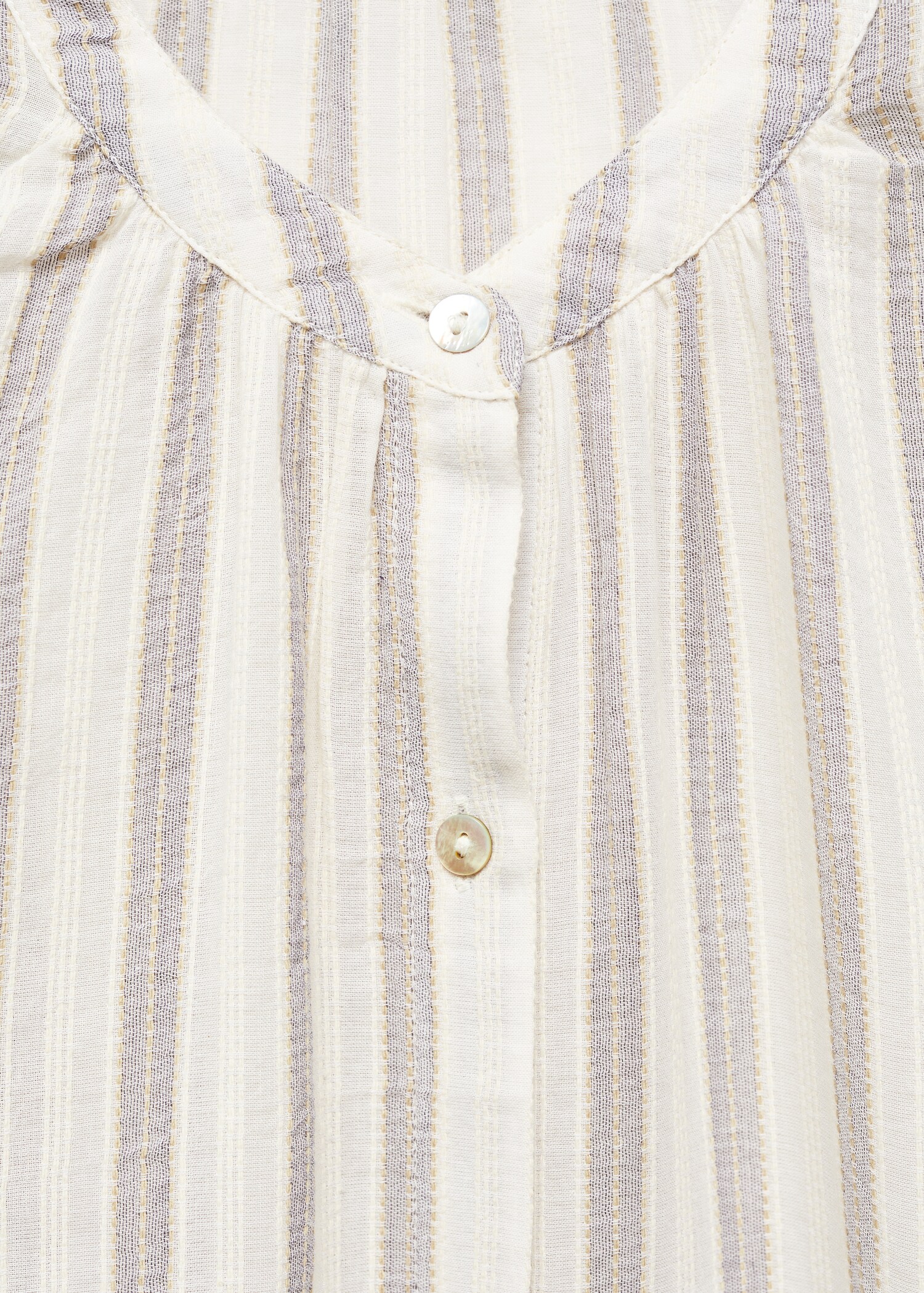 Camisa rayas manga abullonada - Detalle del artículo 8