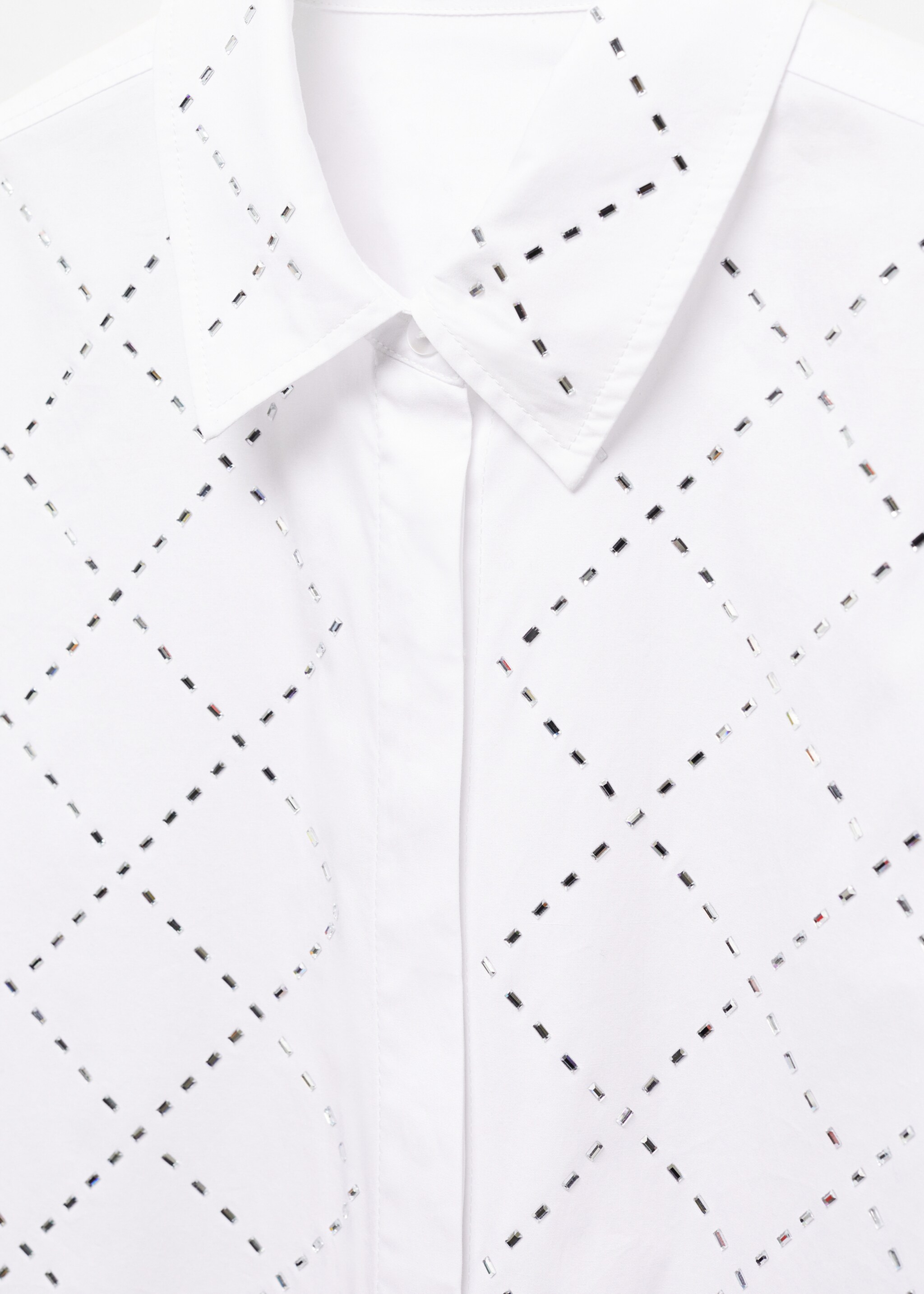 Cotton strass shirt - Details of the article 8