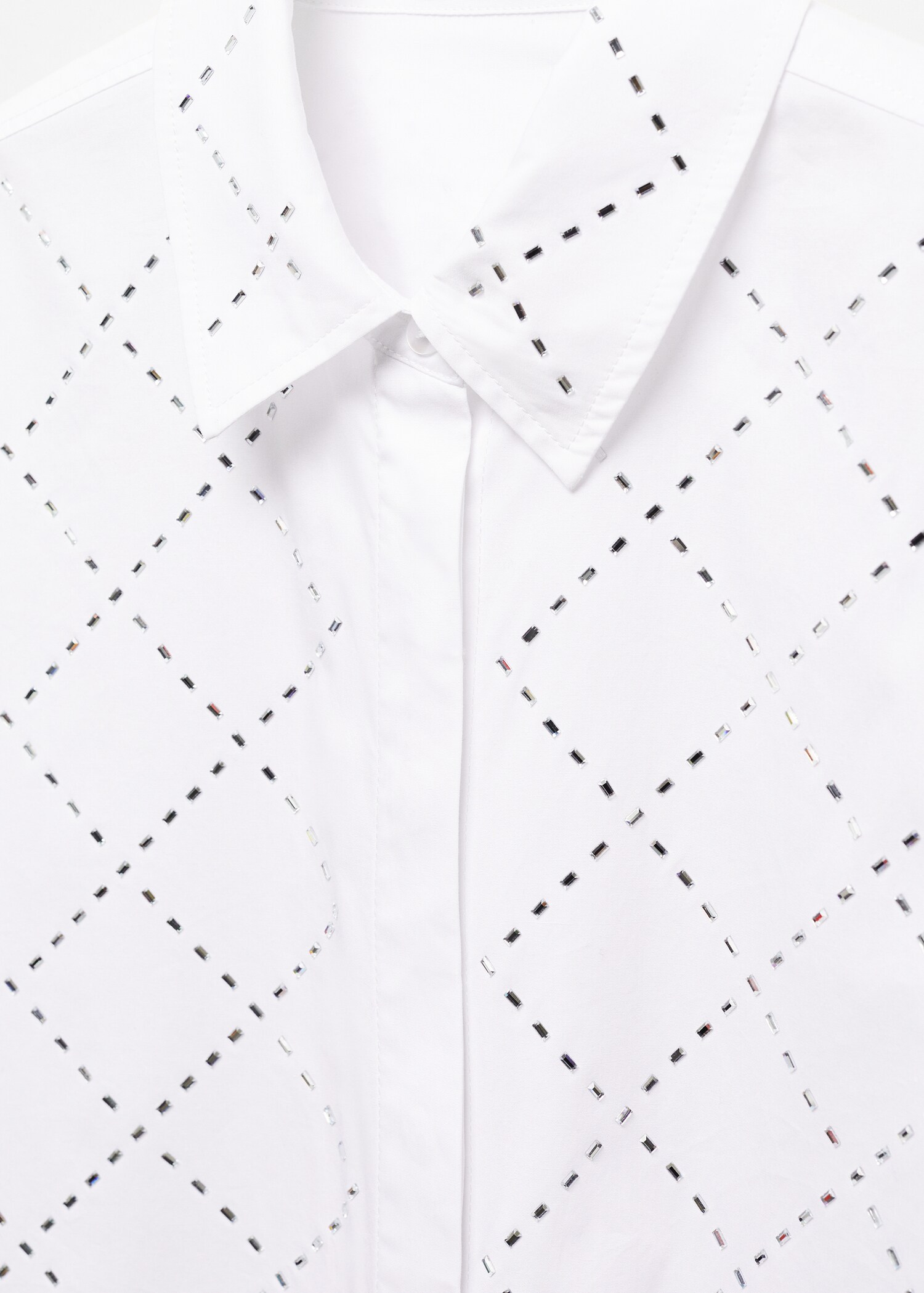 Cotton strass shirt - Details of the article 8