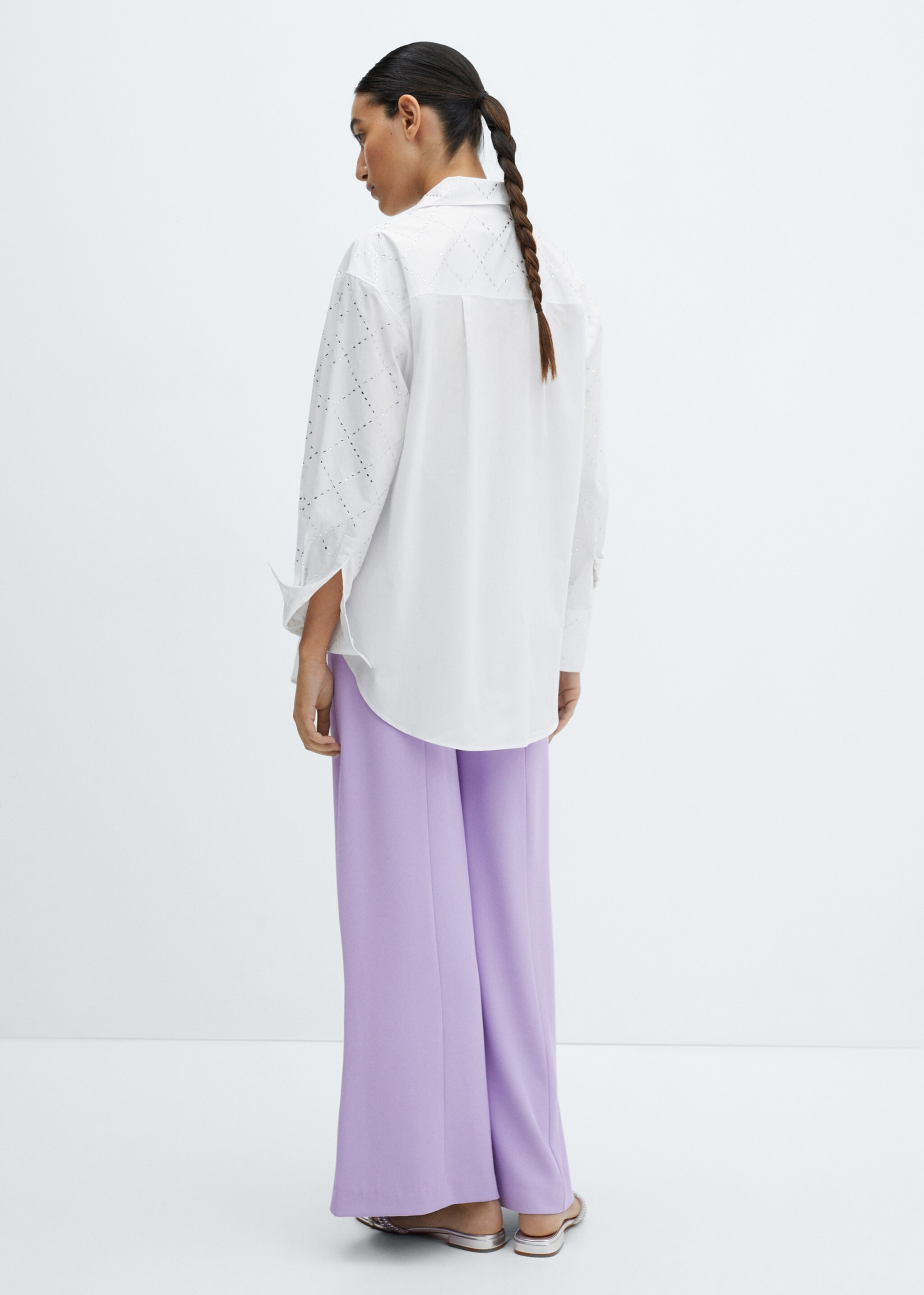 Cotton strass shirt - Reverse of the article