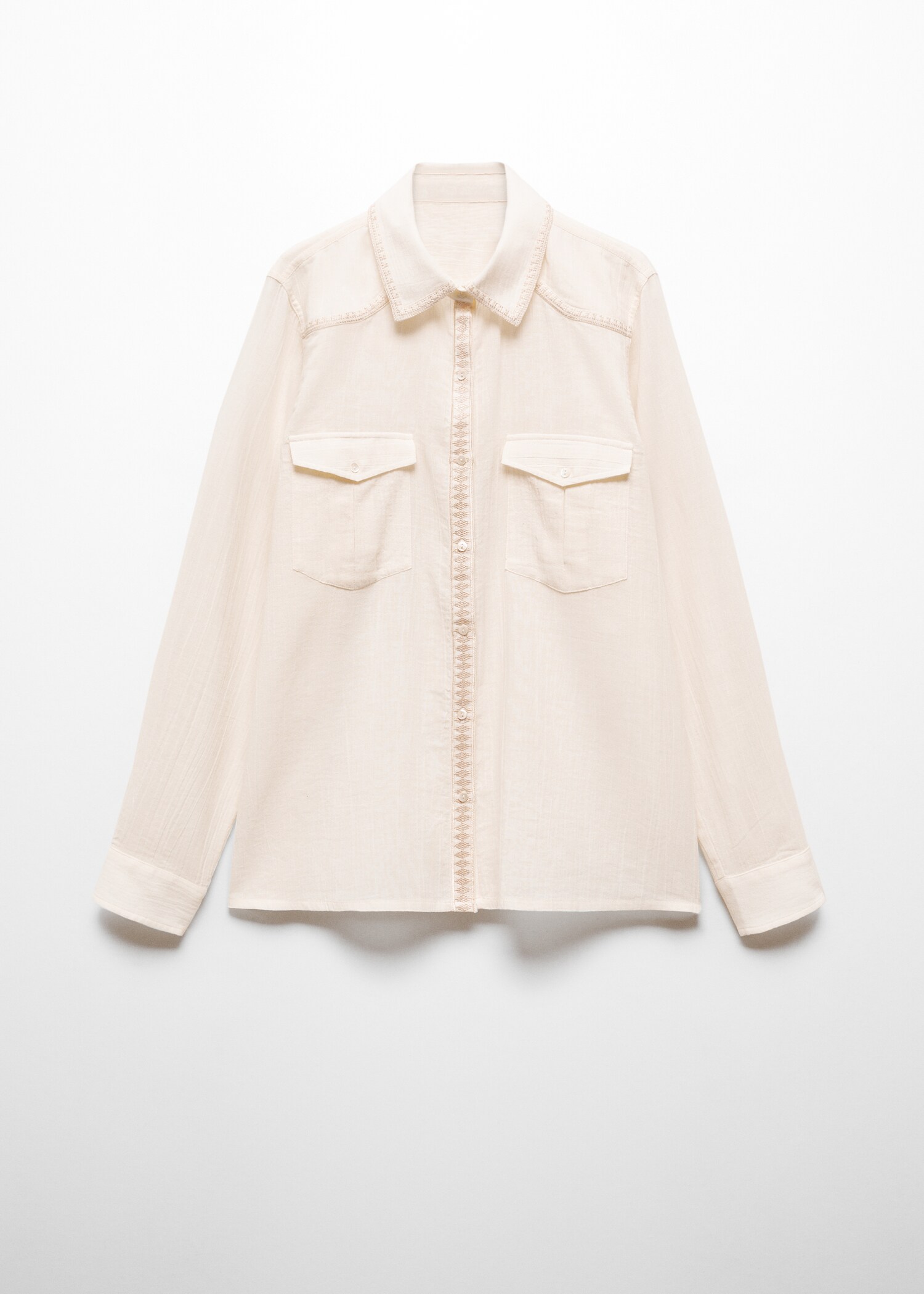 Chemise poche détail brodé - Article sans modèle