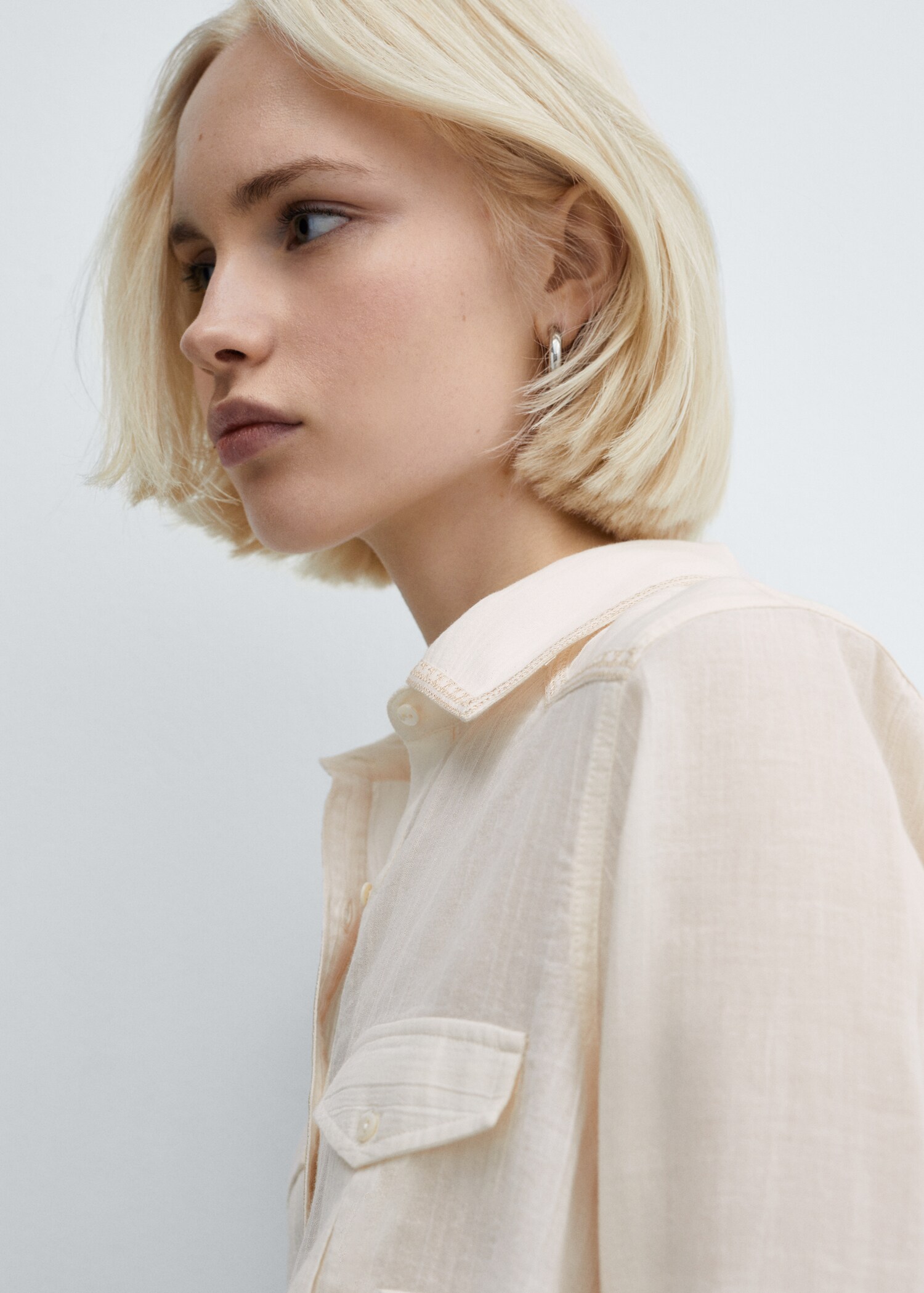 Chemise poche détail brodé - Détail de l'article 1