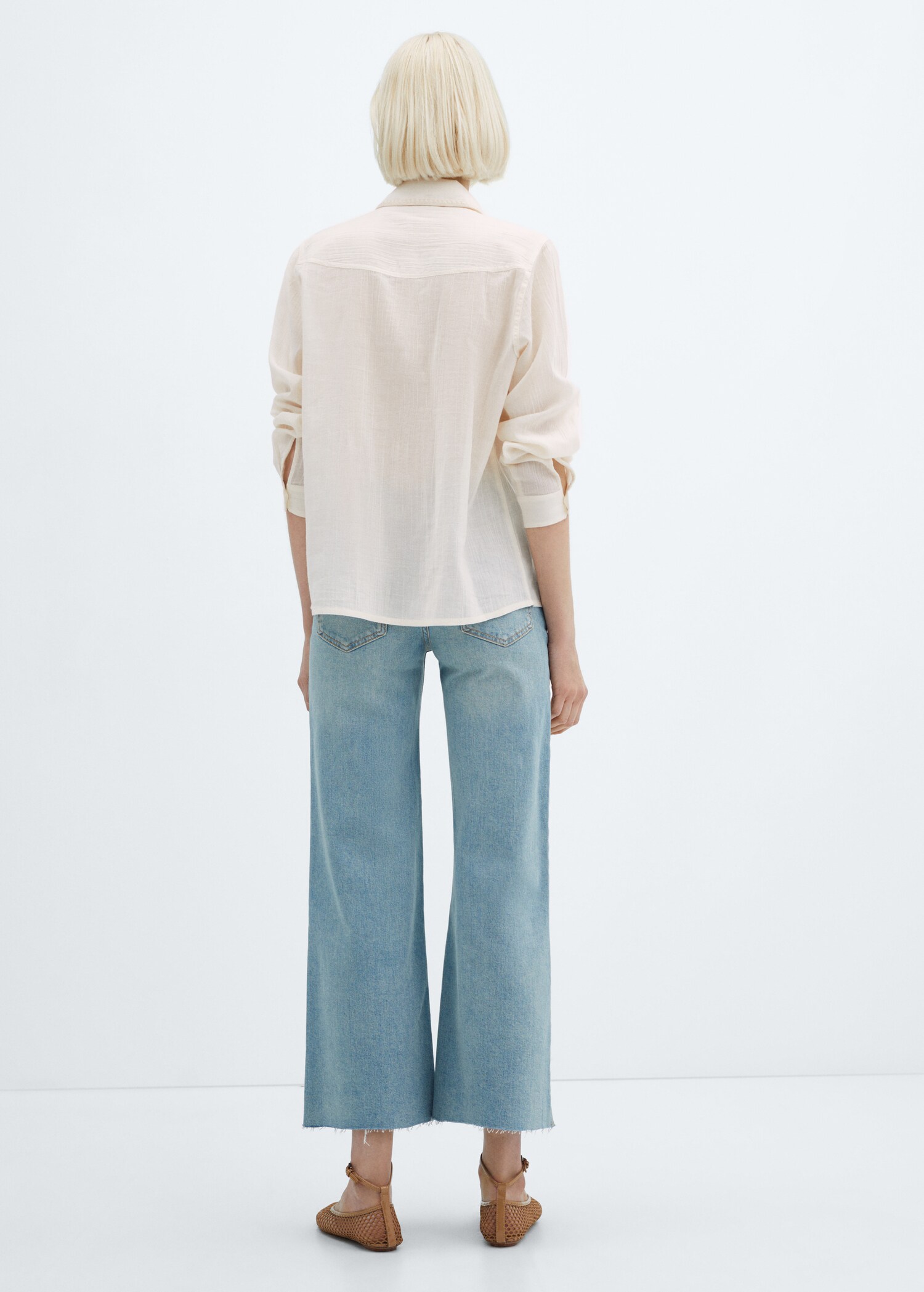 Chemise poche détail brodé - Verso de l’article