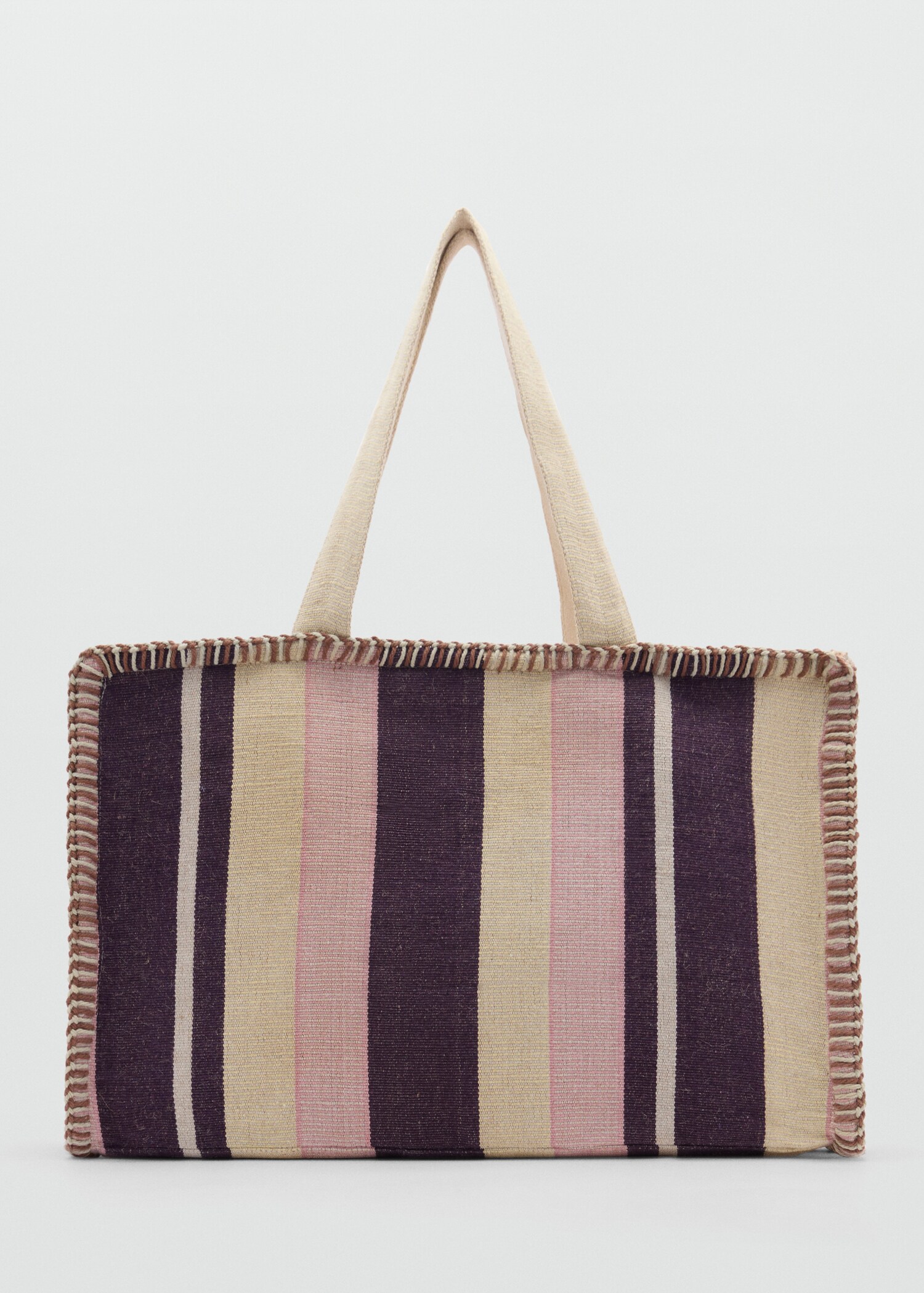 Torba shopper z juty - Artykuł bez modela/modelki