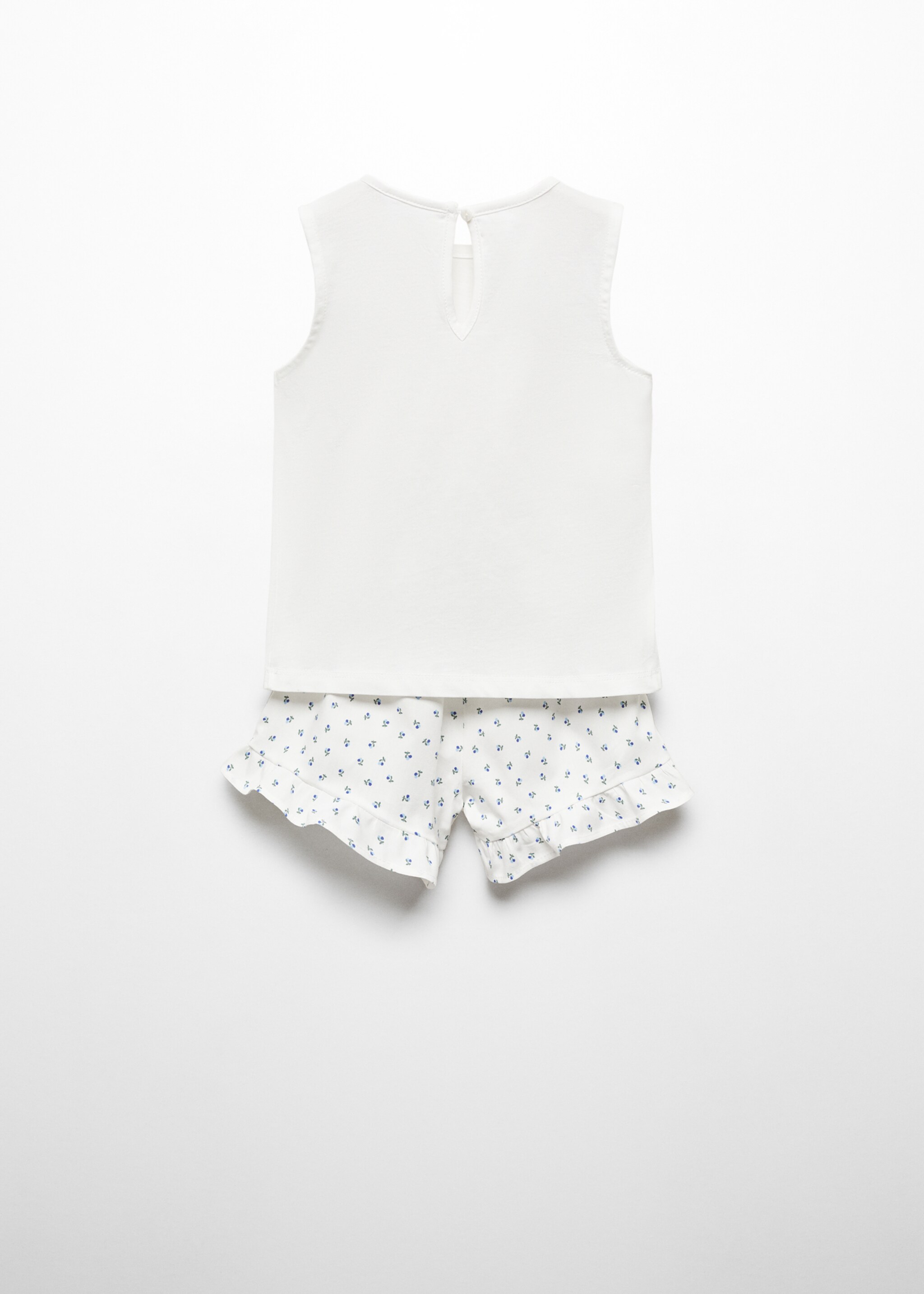 Printed short pyjamas - Reverse of the article