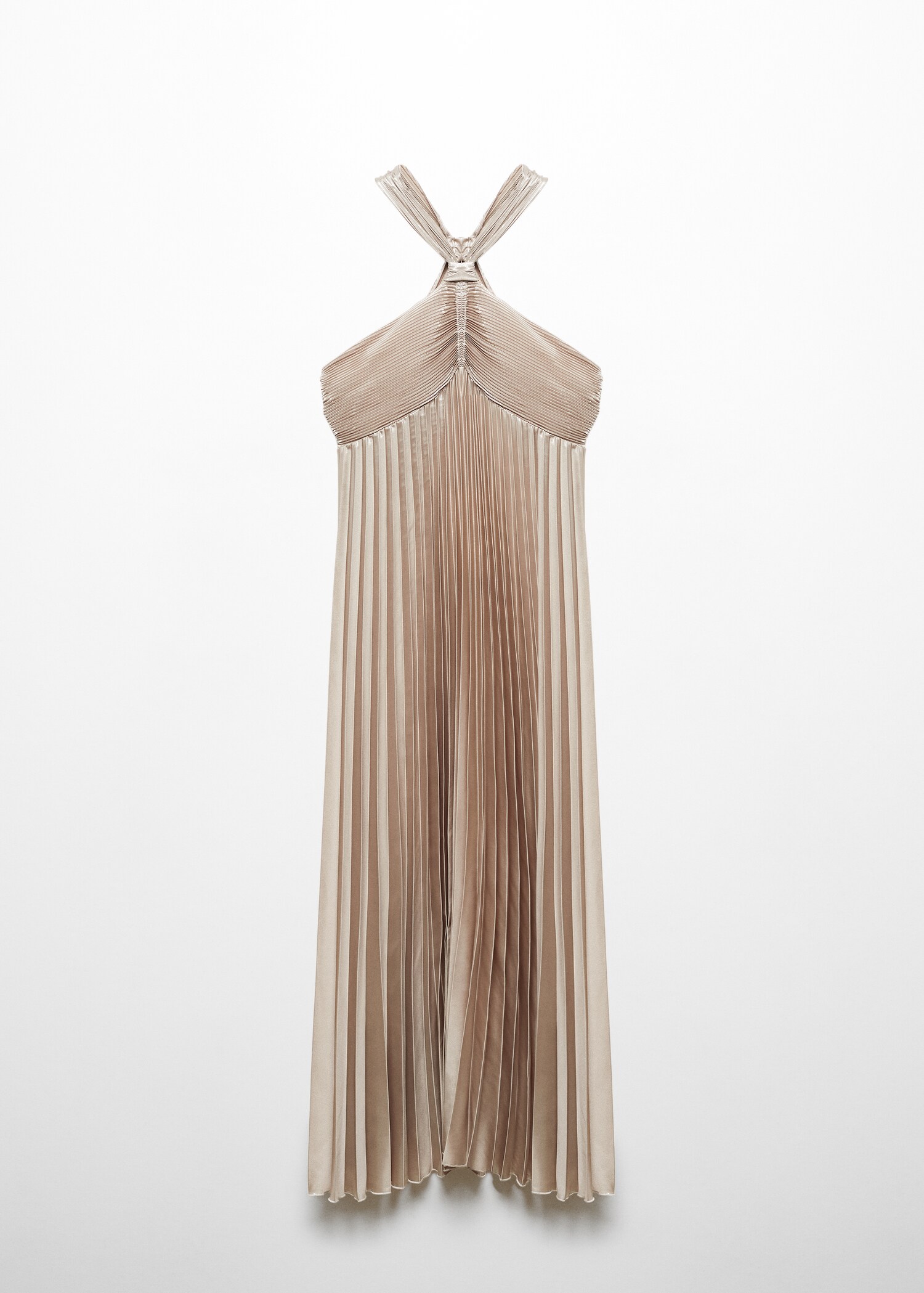 Plissiertes Neckholder-Kleid - Artikel ohne Model