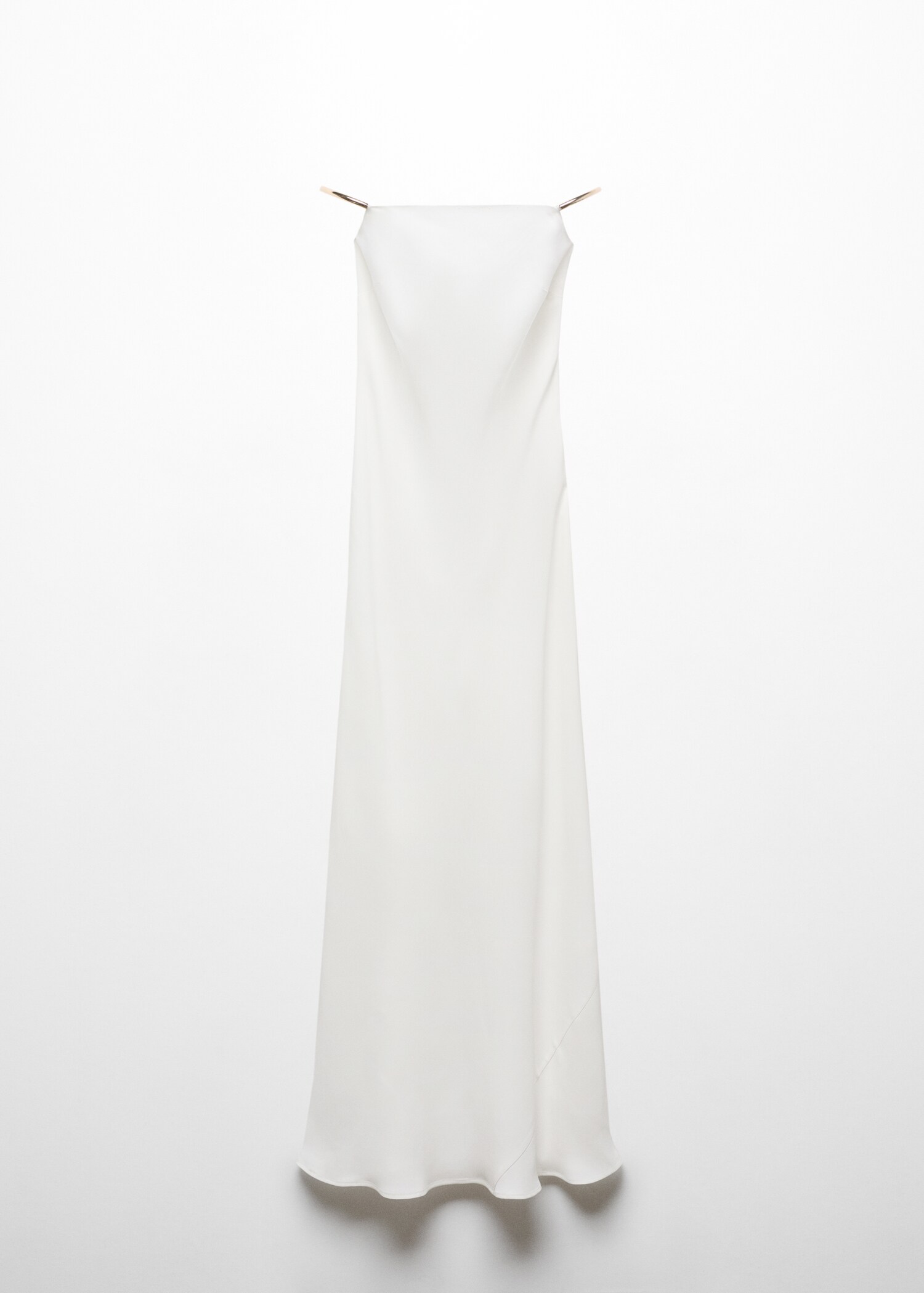 Strapless dress with metallic detail - Article without model