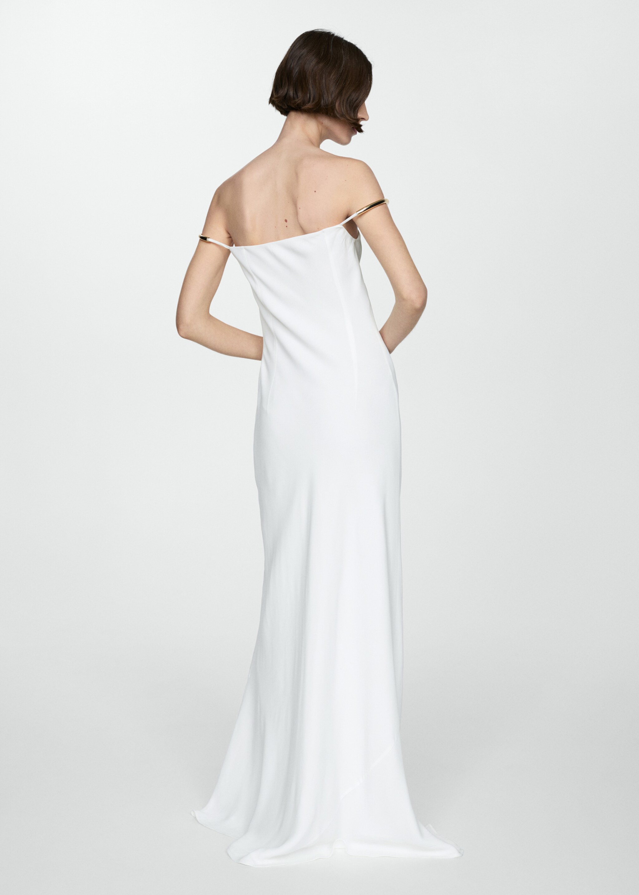 Vestido tirantes detalle metálico - Reverso del artículo