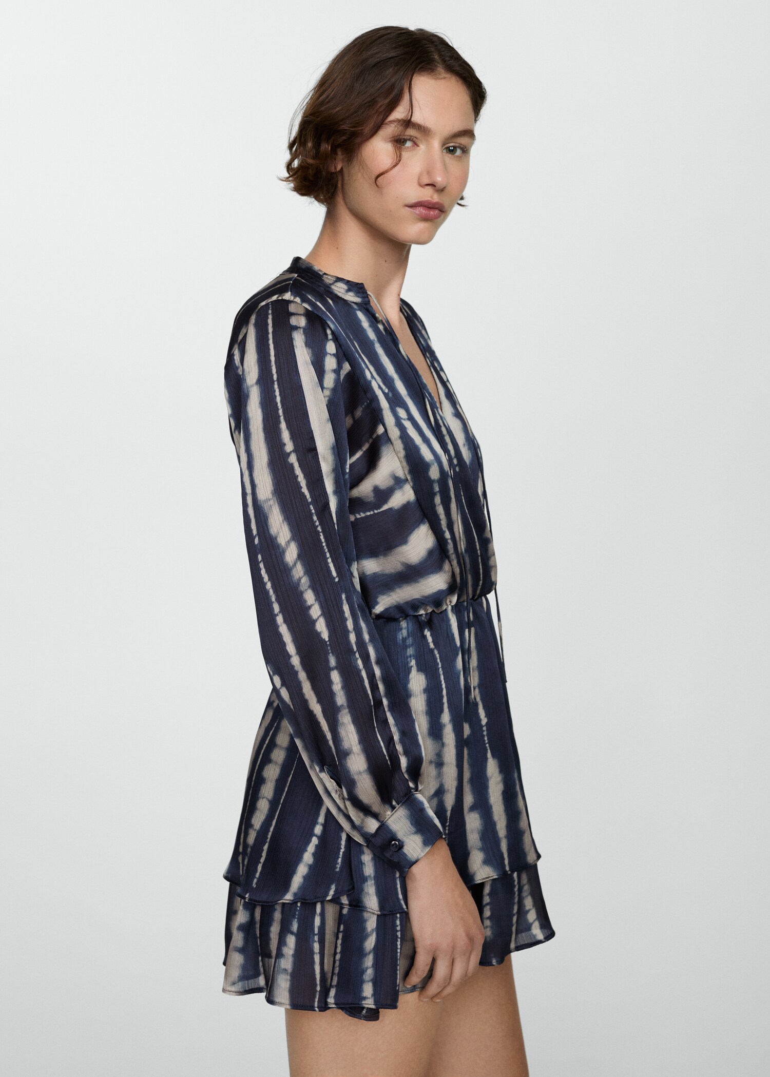 Vestido satinado estampado - Detalle del artículo 6