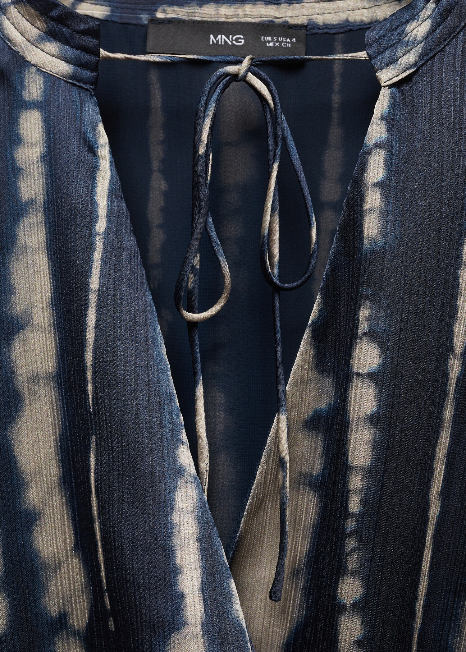 Vestido satinado estampado - Detalle del artículo 8