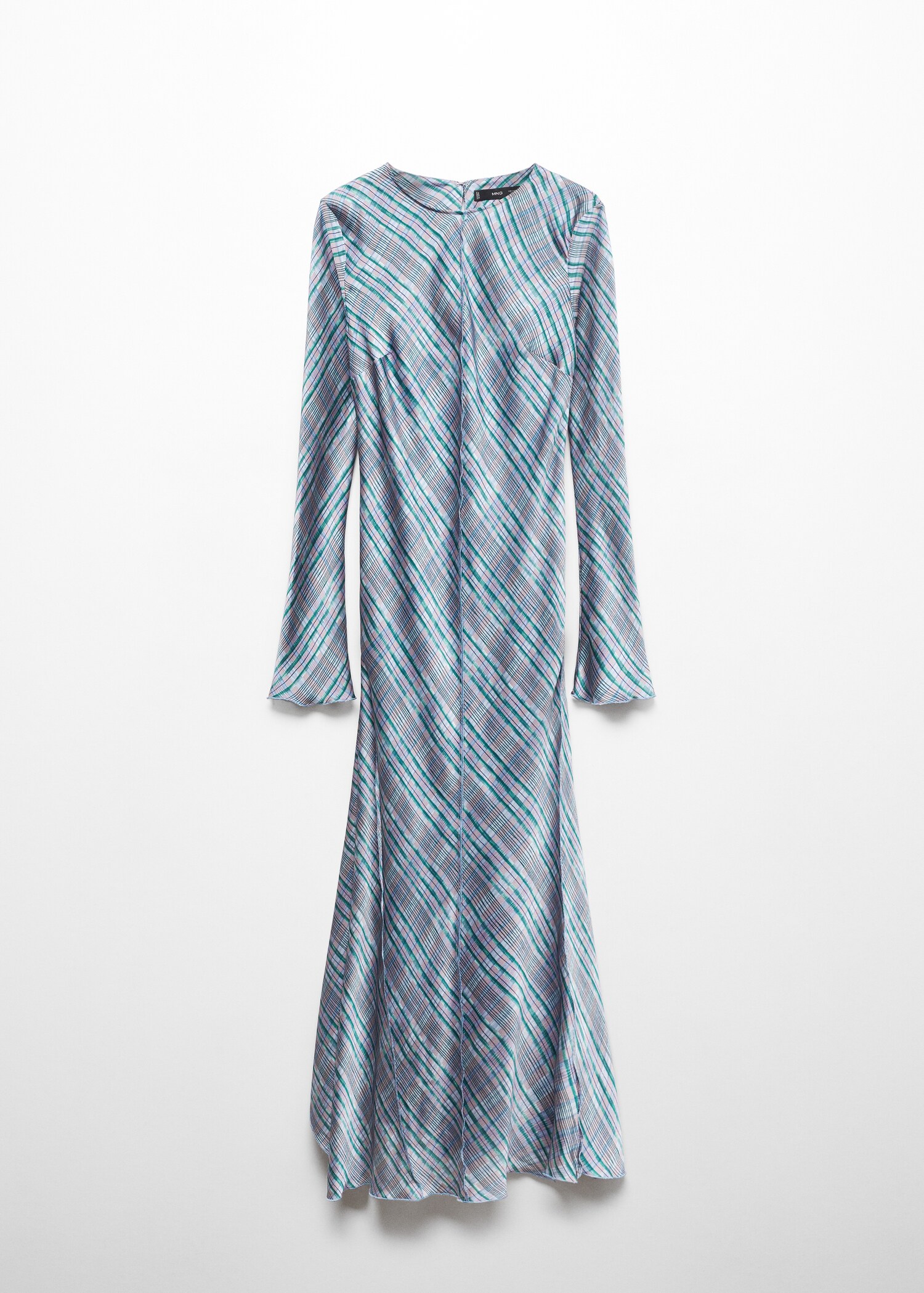 Satin check dress - Article without model