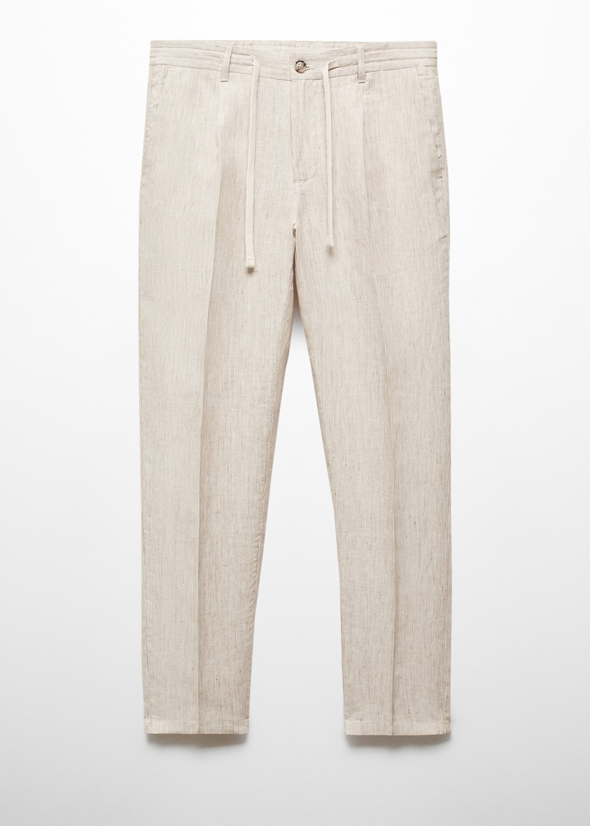 Pantalon 100 % lin slim-fit rayures - Article sans modèle