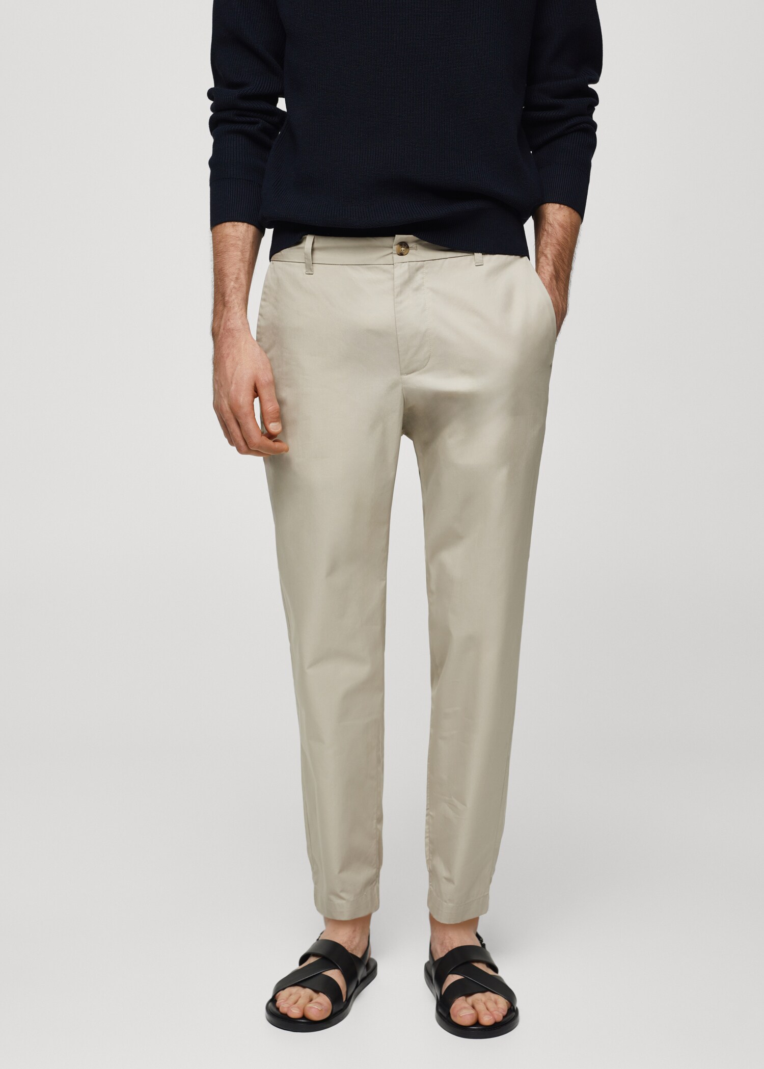 Pantalón slim fit 100% algodón - Plano medio