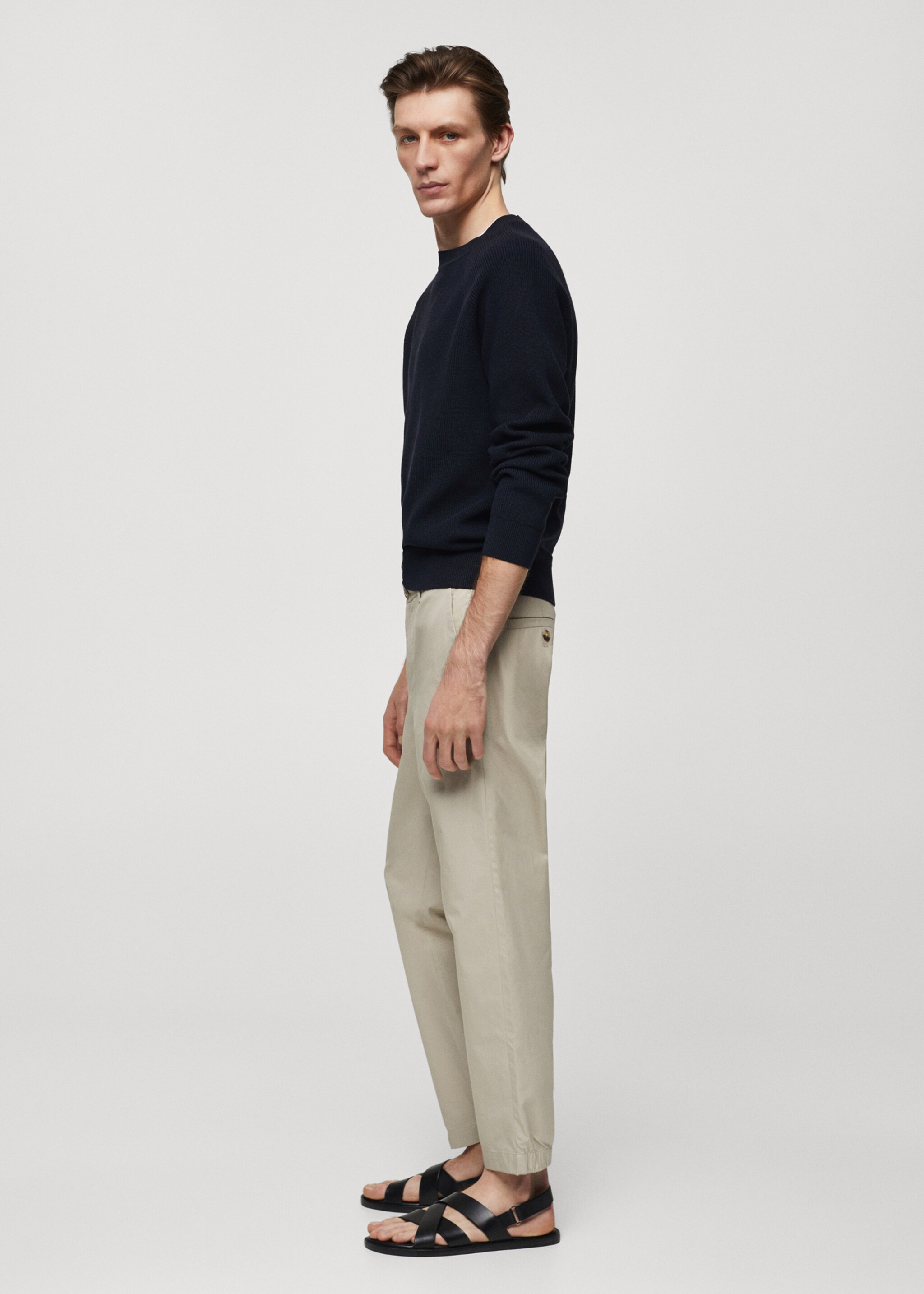 Παντελόνι slim fit 100% βαμβάκι - Λεπτομέρεια του προϊόντος 2