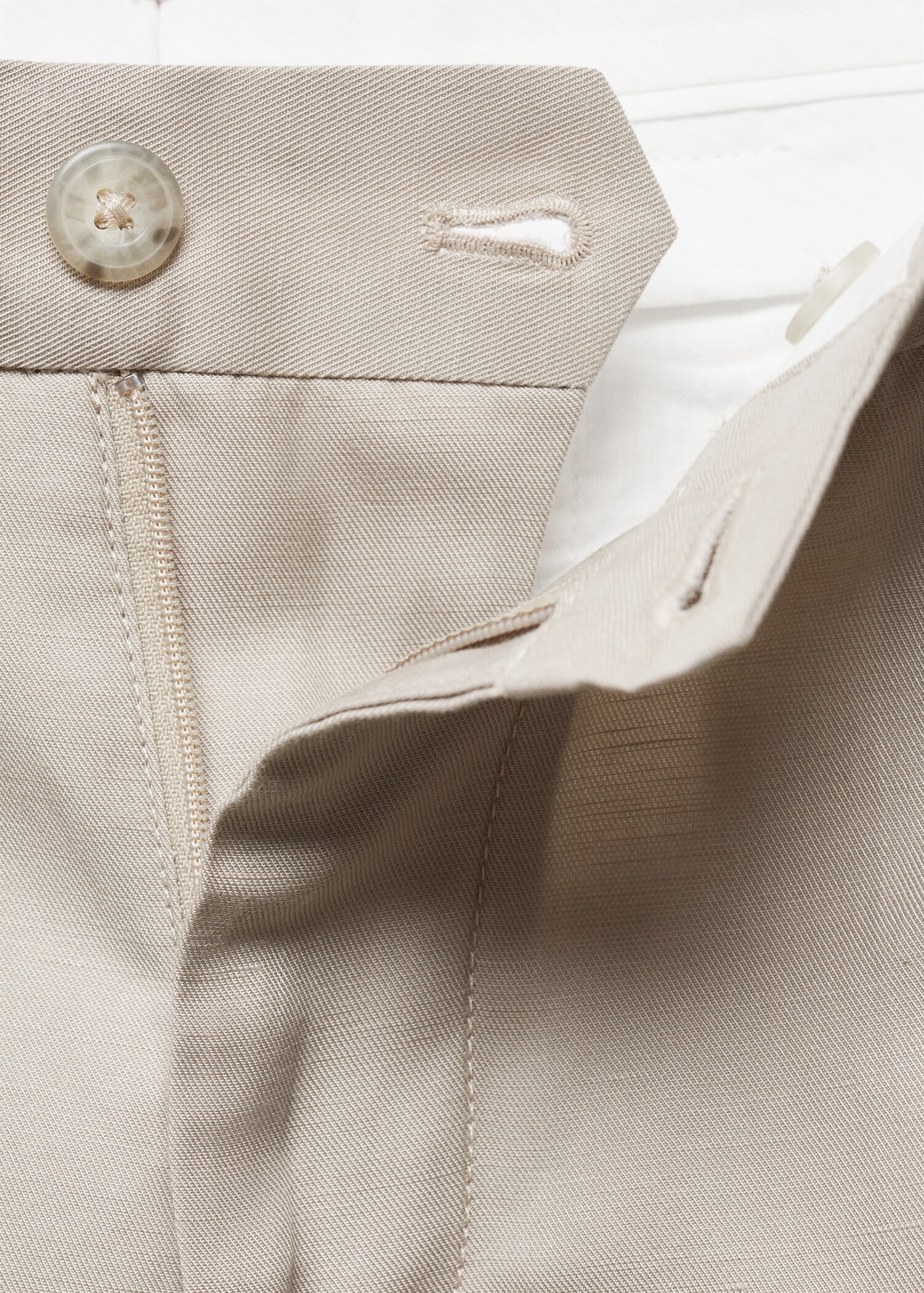 Bundfaltenhose aus Leinengemisch - Detail des Artikels 8