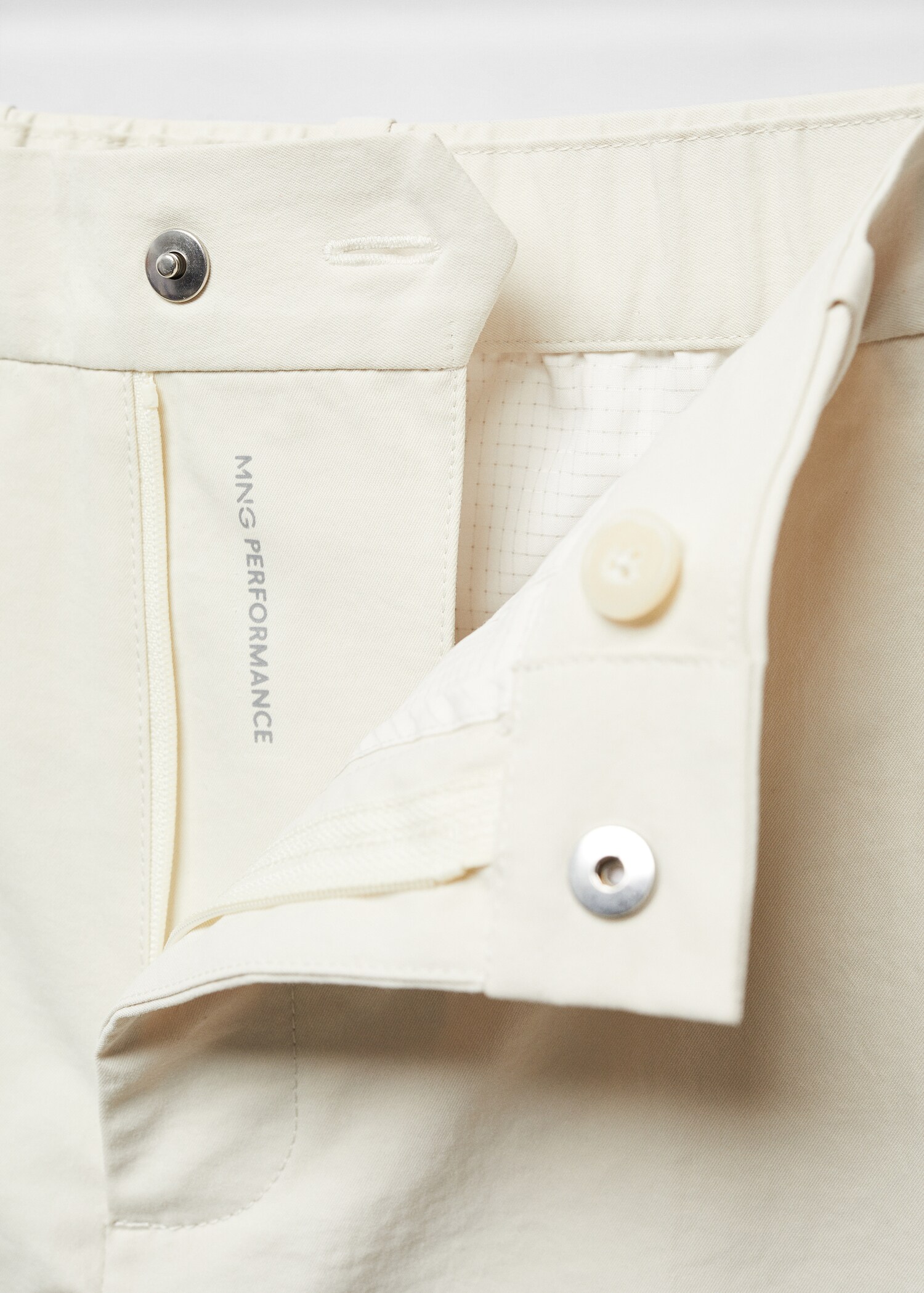 Slim fit technical fabric trousers - Details of the article 8