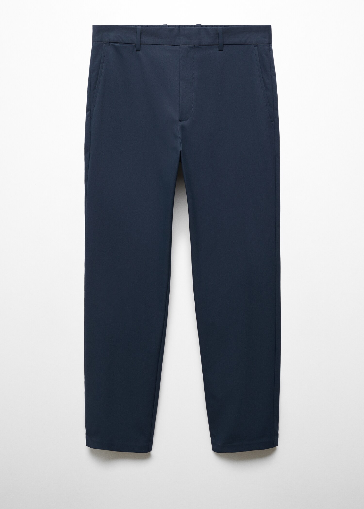 Slim fit technical fabric trousers - Article without model