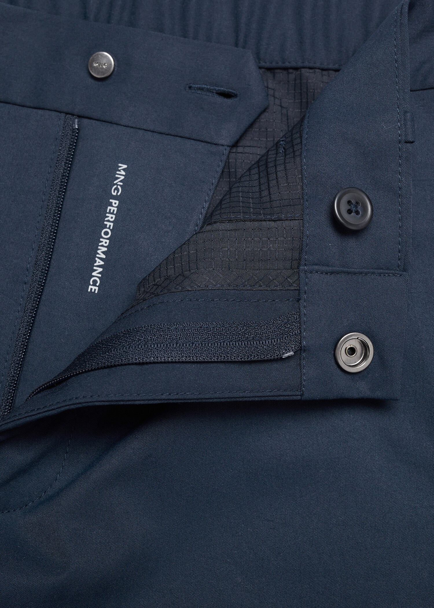 Slim fit technical fabric trousers - Details of the article 8