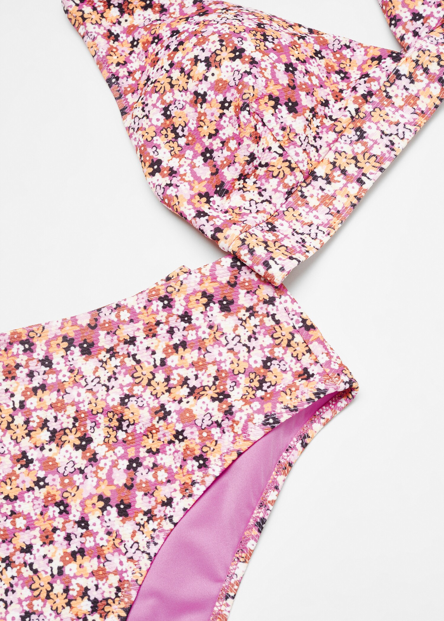 High-waisted floral bikini bottom - Details of the article 8