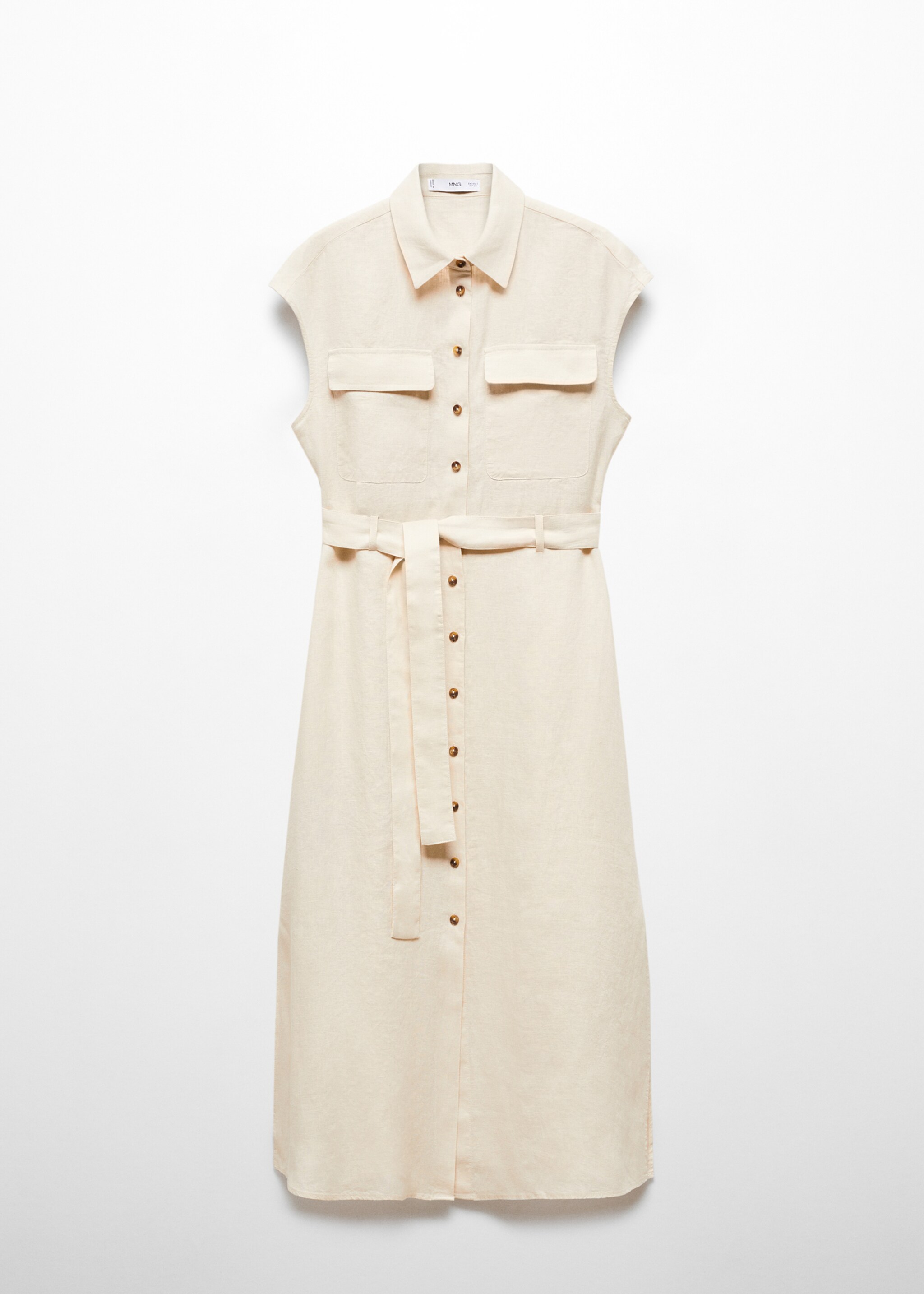 100% linen shirty dress - Article without model