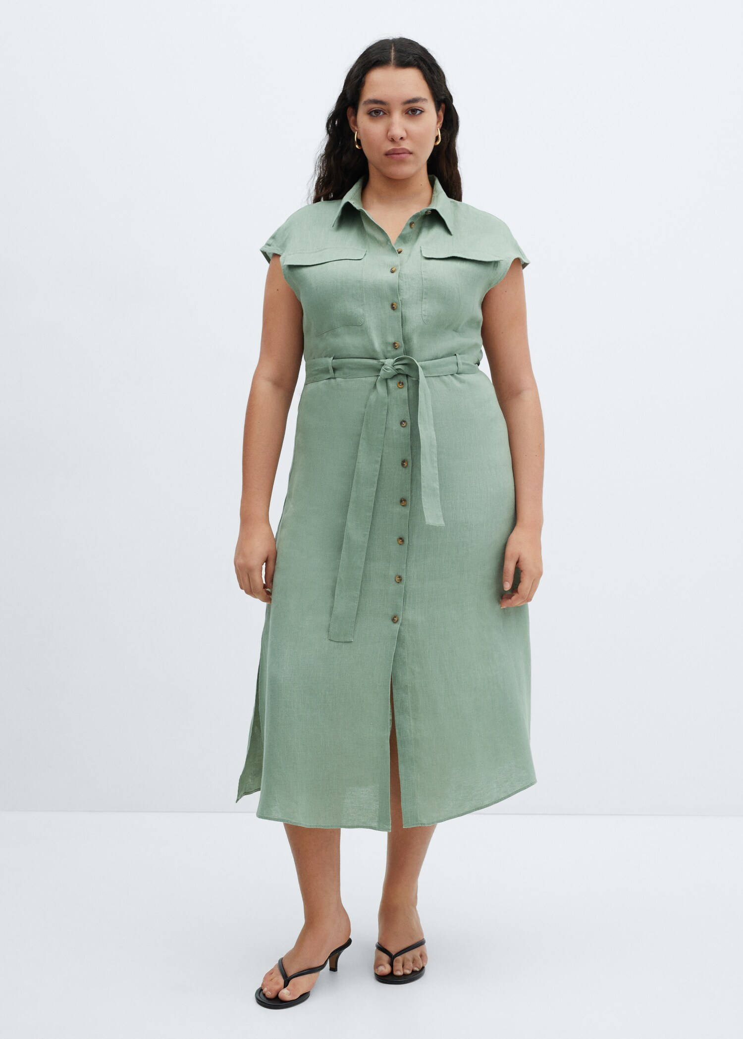 Robe chemisier 100 % lin - Détail de l'article 3