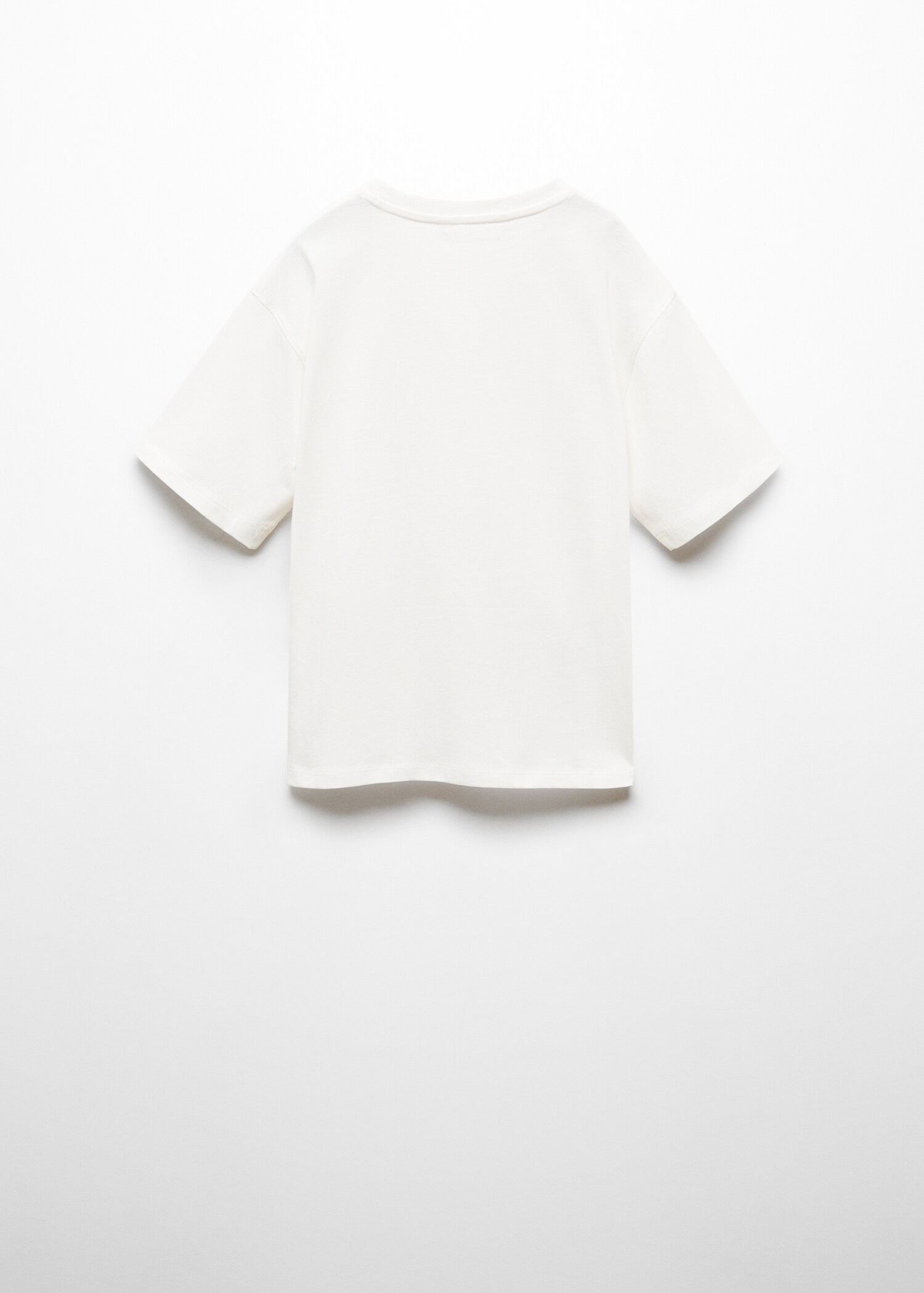 Printed message T-shirt - Reverse of the article
