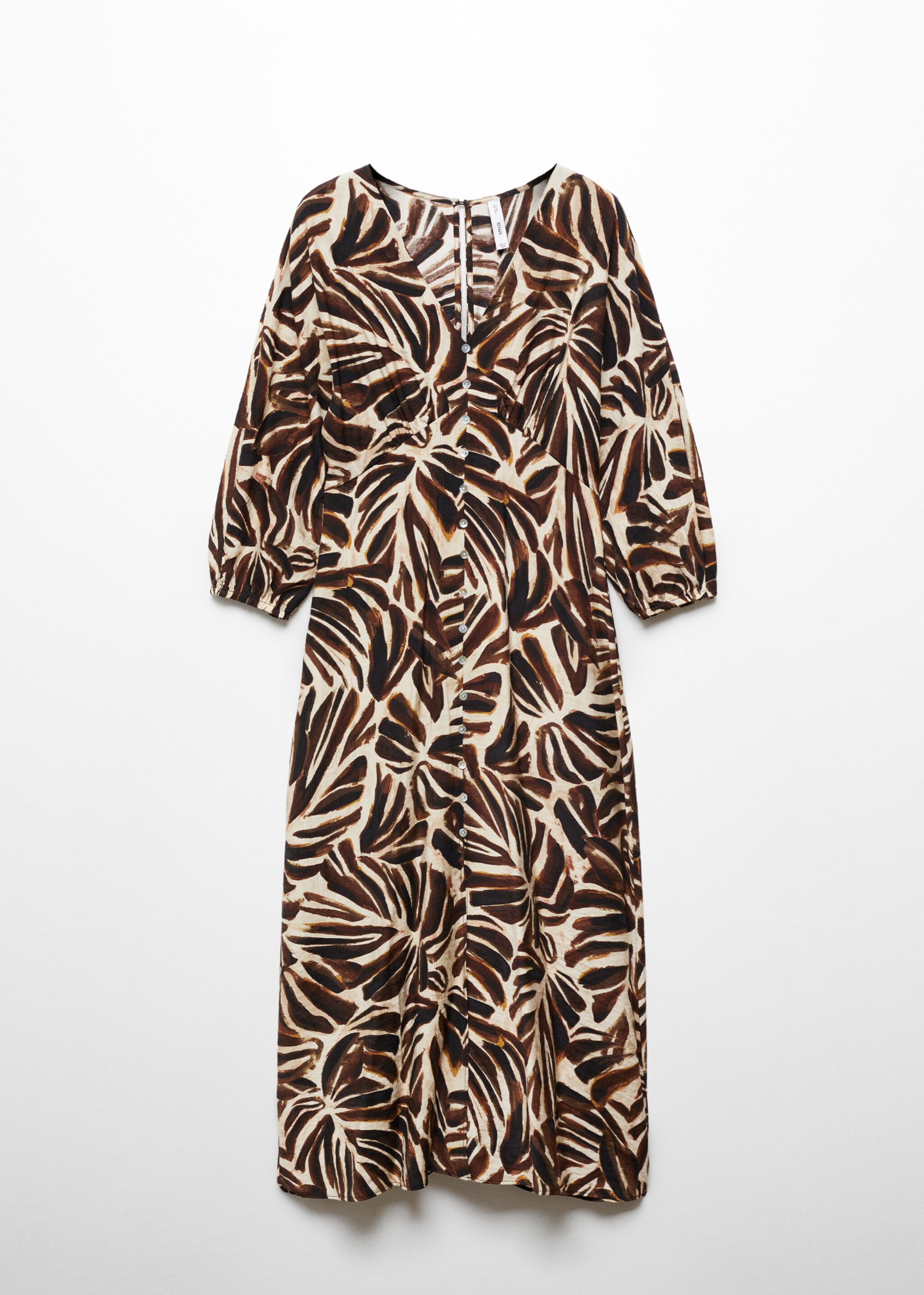 Vestido estampado escote pico - Artículo sin modelo