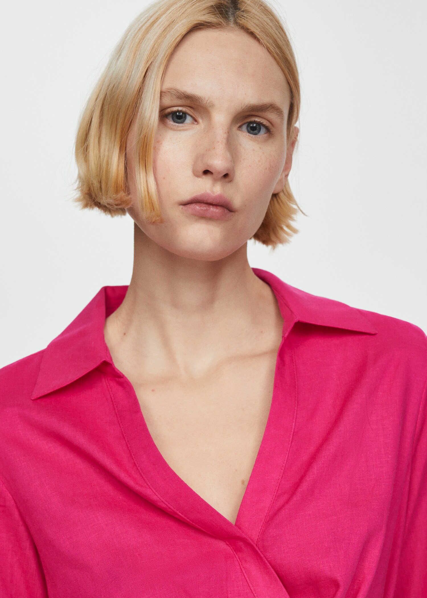 Robe chemise lin nœud - Détail de l'article 1