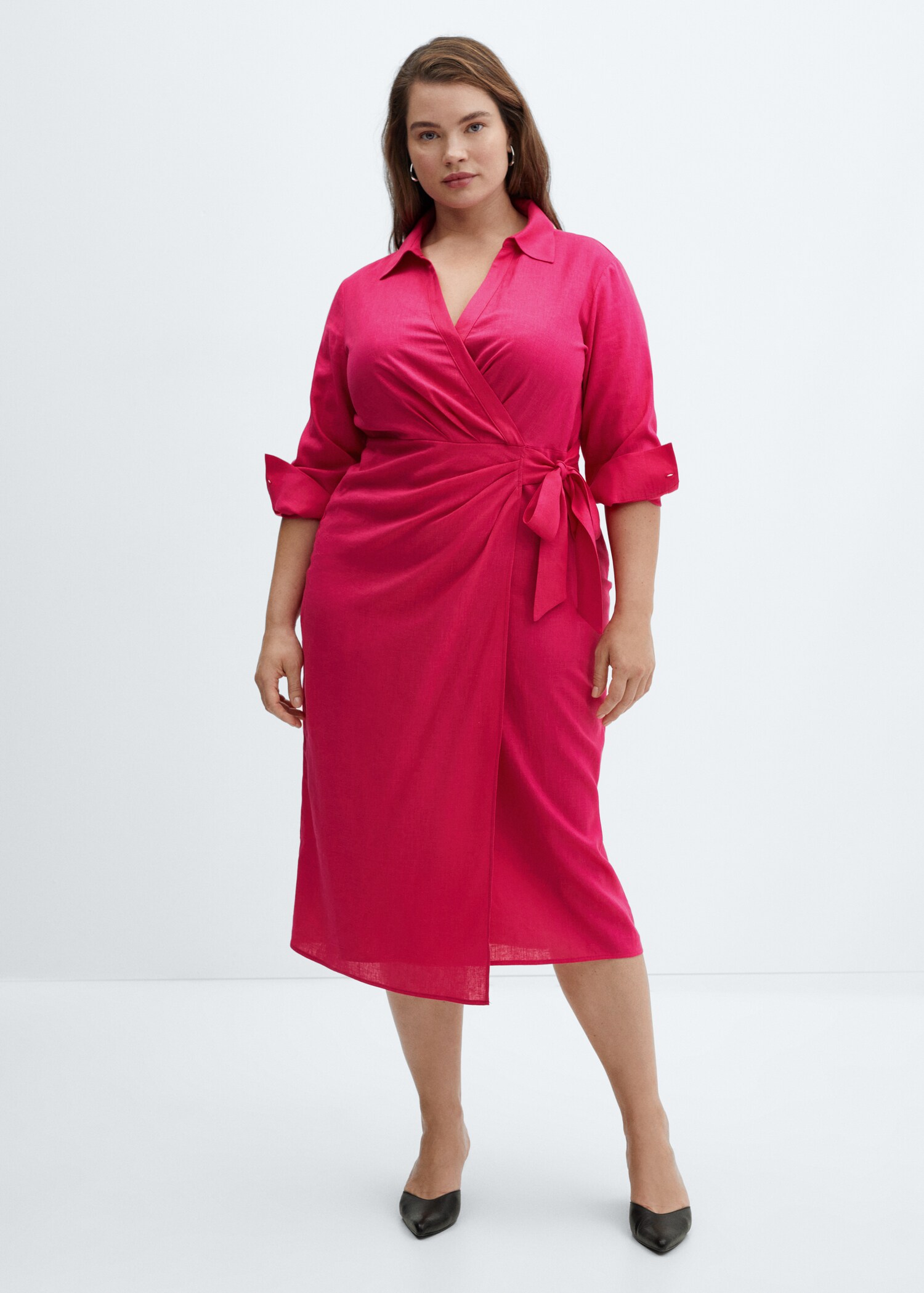 Robe chemise lin nœud - Détail de l'article 3