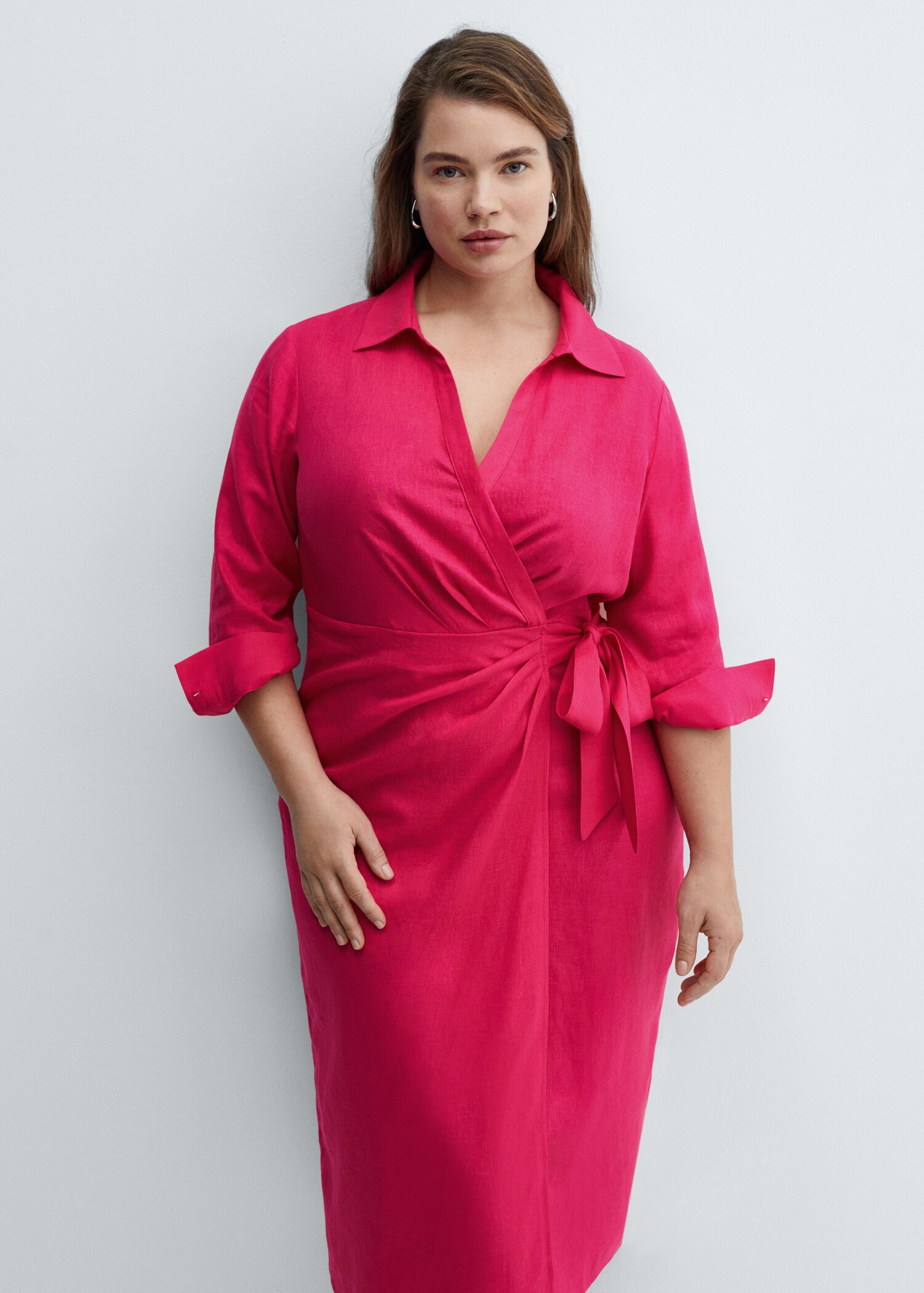 Robe chemise lin nœud - Détail de l'article 5