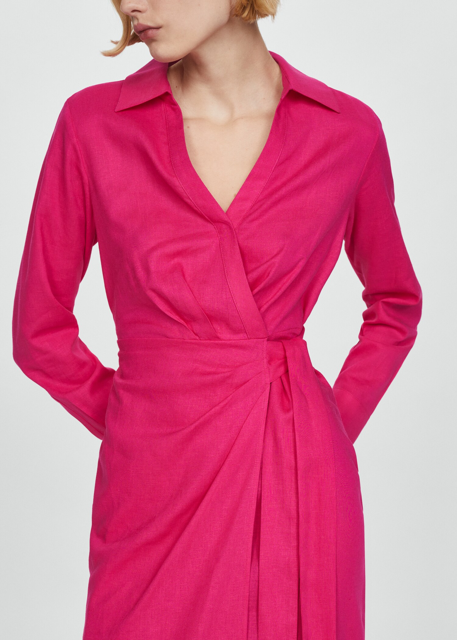 Robe chemise lin nœud - Détail de l'article 6