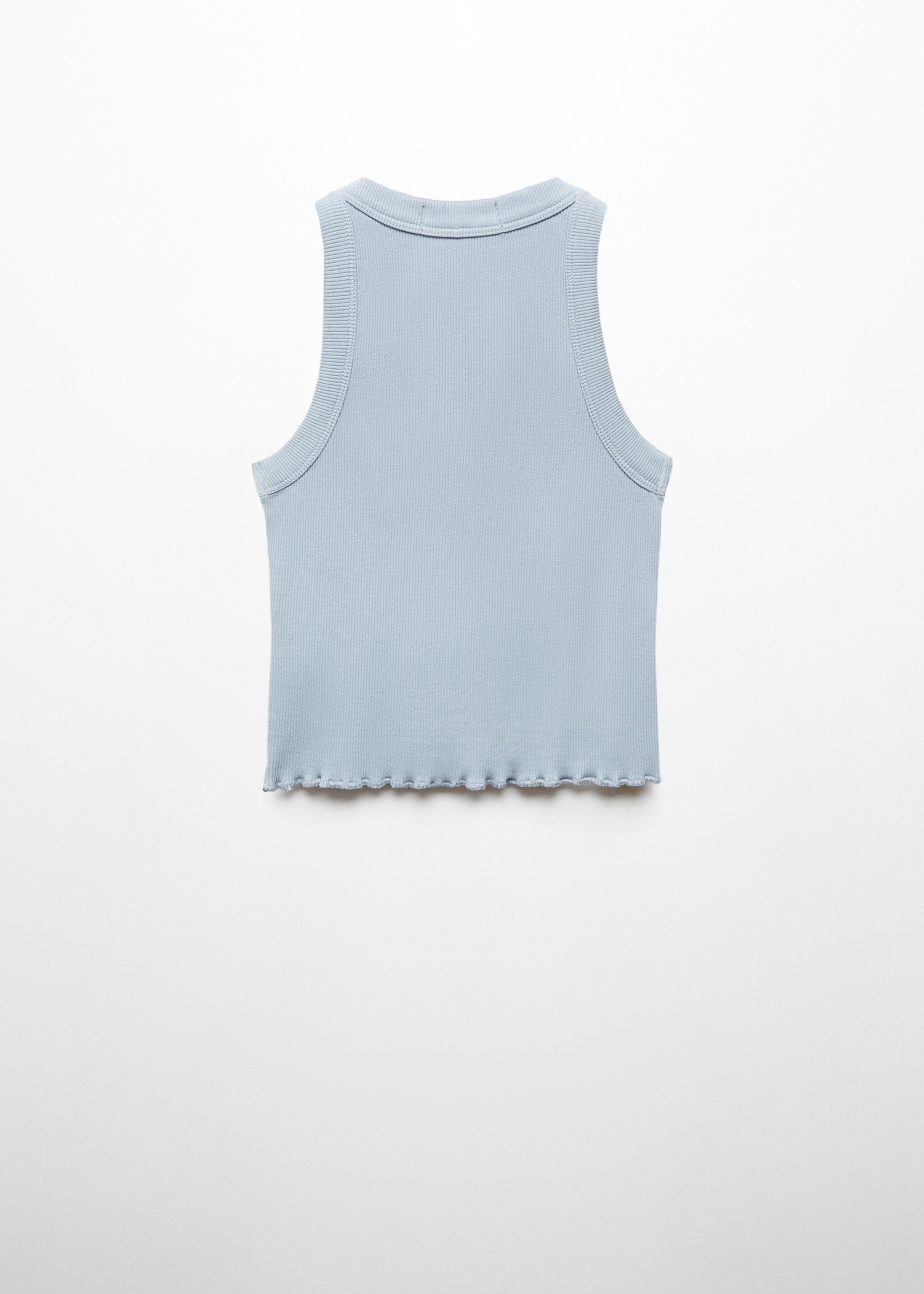 Ribbed strap T-shirt - Reverse of the article