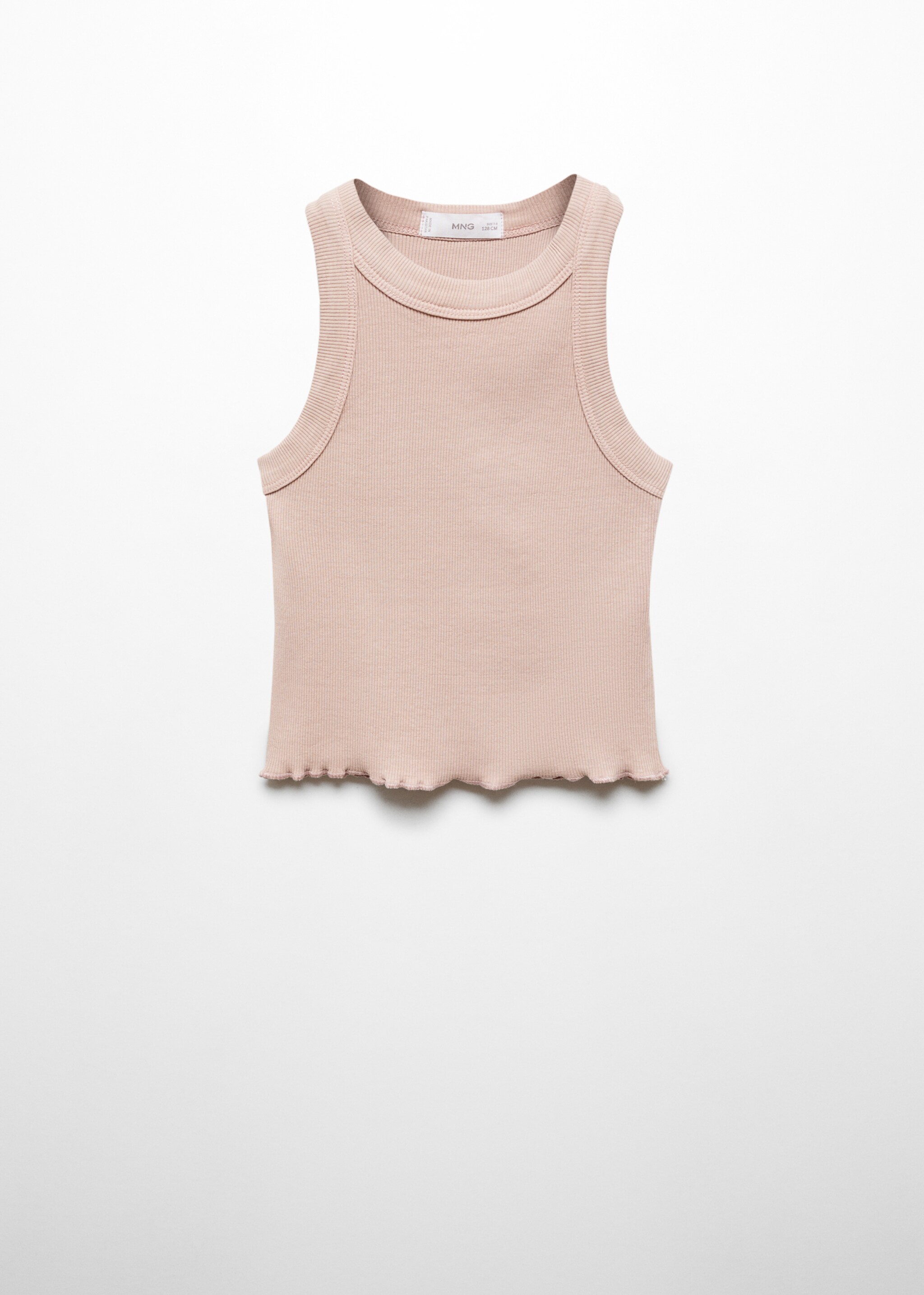 Ribbed strap T-shirt - Article without model