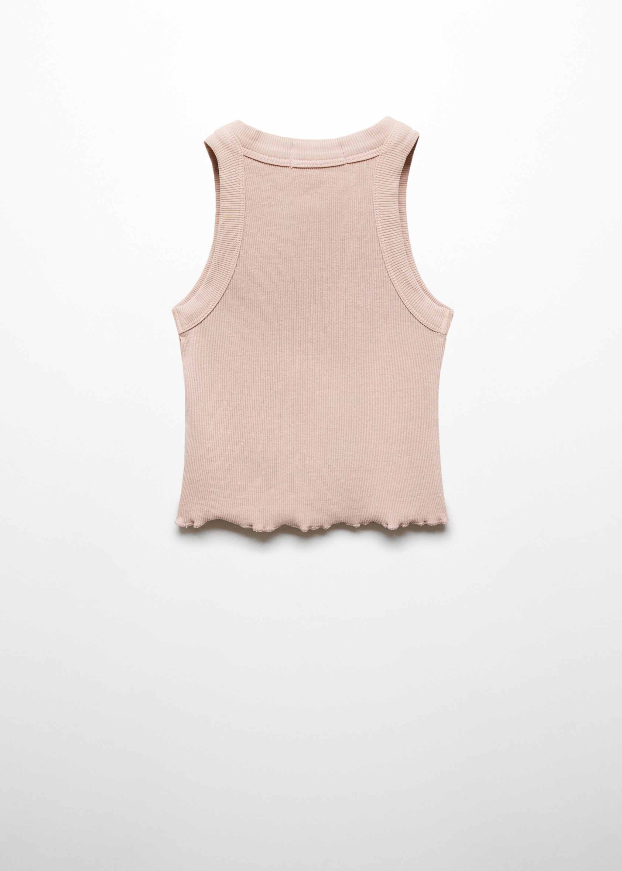 Ribbed strap T-shirt - Reverse of the article