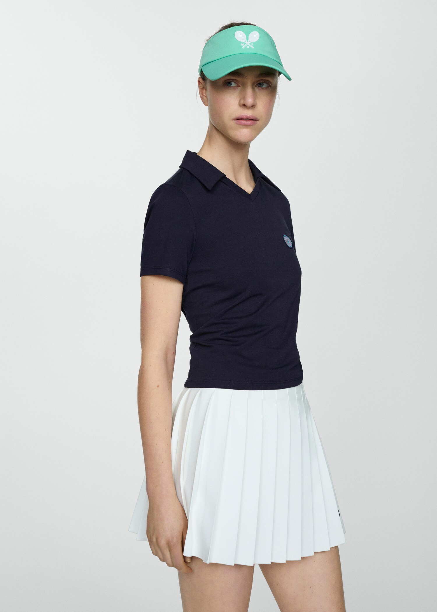 100% cotton polo shirt with logo - Medium plane