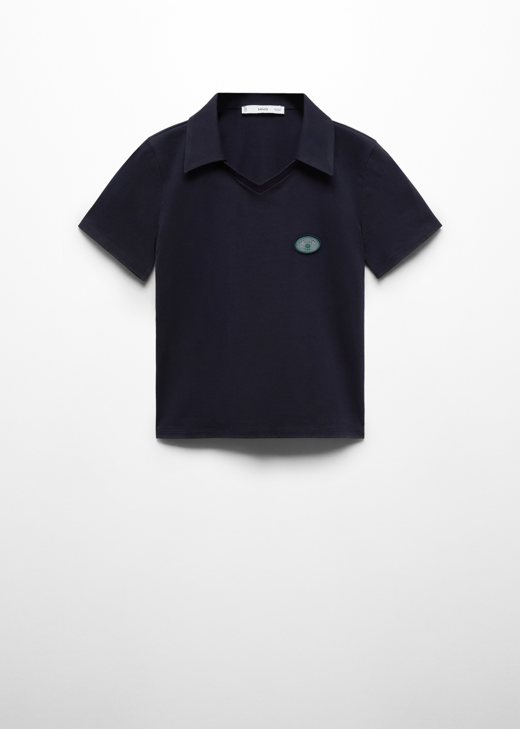 100% cotton polo shirt with logo - Article without model, Dark Navy. Ref: 67017145-00.